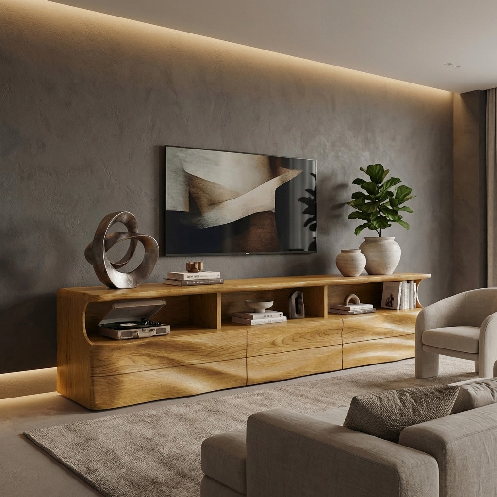 Modern Wooden TV Cabinet For Apartment Interior RTTHHNTVC102
