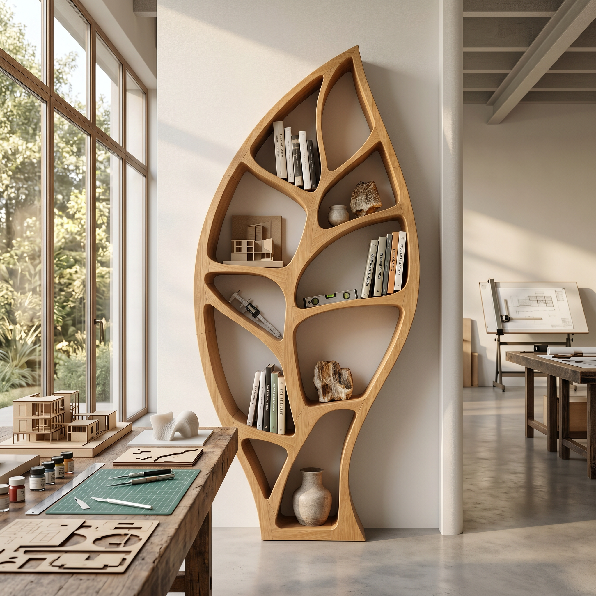 Minimalist Open Bookcase For Modern Home Office SILDTTNBS043