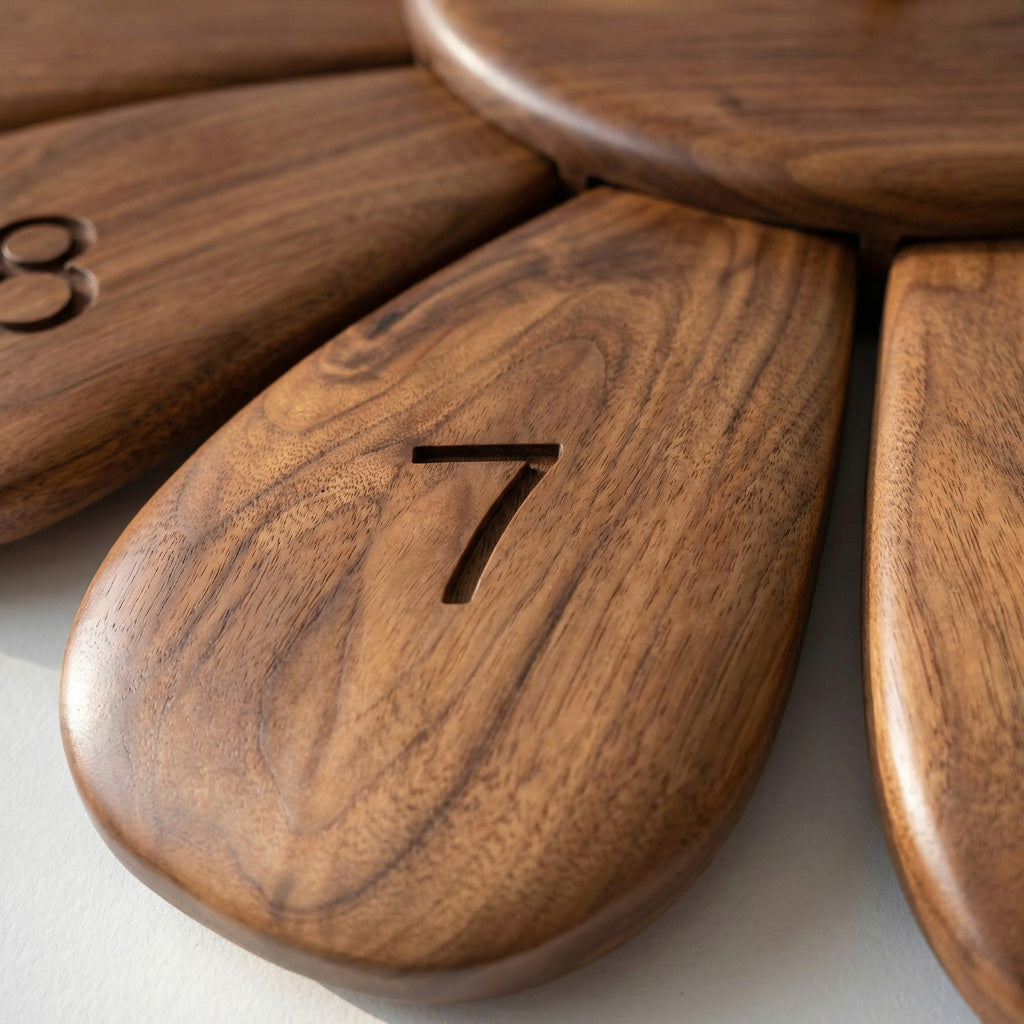 Handcrafted Wooden Wall Clock For Modern Living Room Decor RTTHHNWAC010