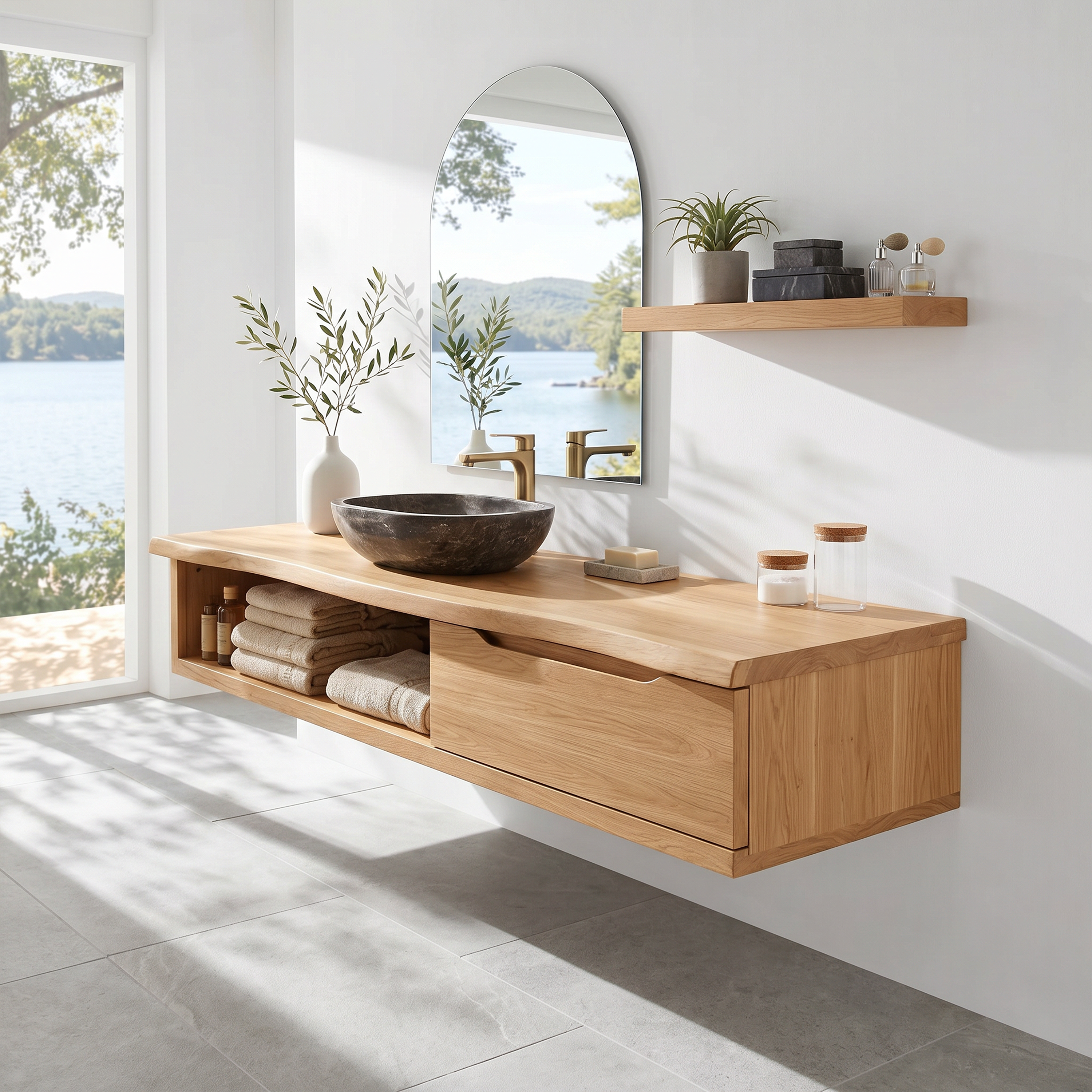 Scandinavian Bathroom Storage Cabinet Family Bathroom SILDTTRBRV195