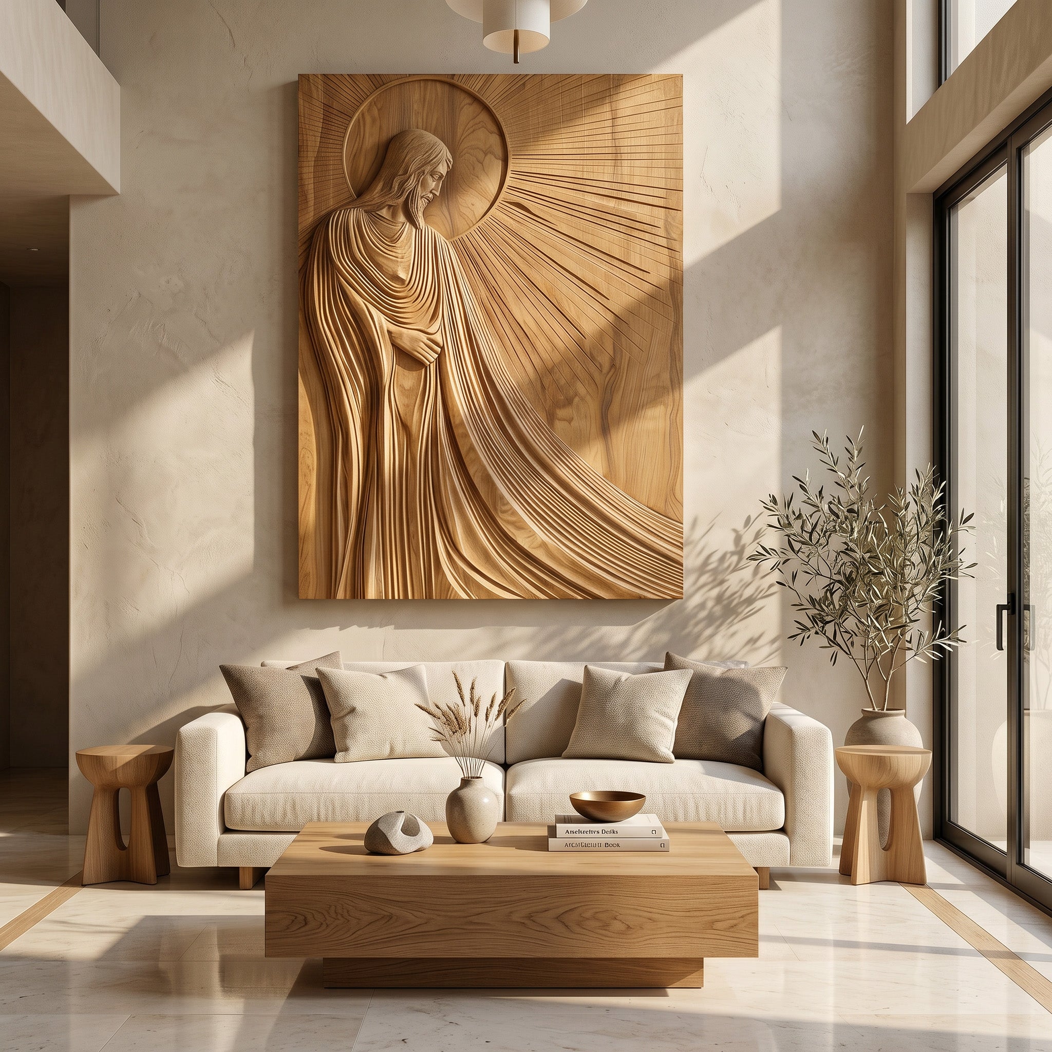 Contemporary Religious Wall Art For Living Room RTTHHNWA198