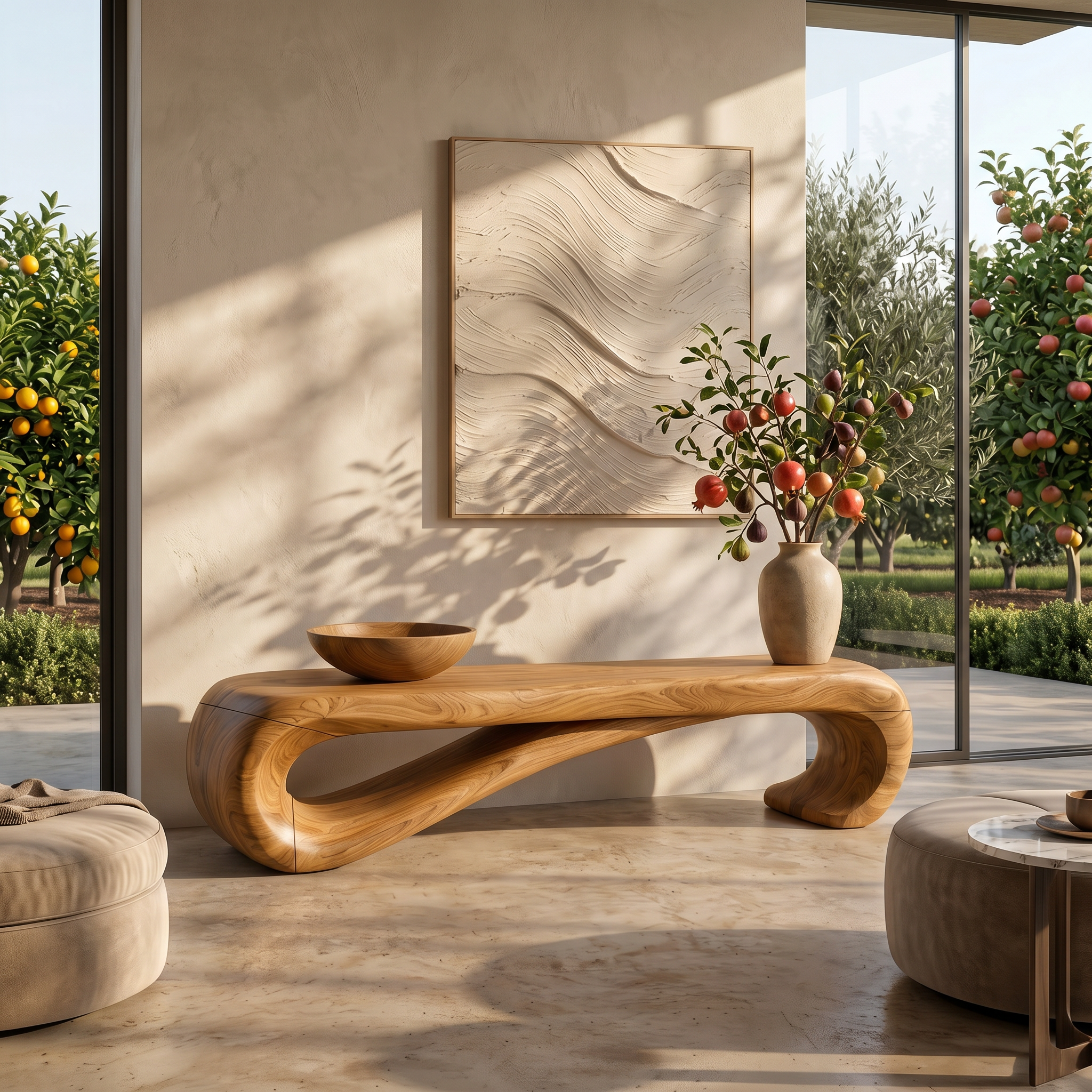 Rustic Wooden Bench Mountain Retreat SILDTTRBEN068