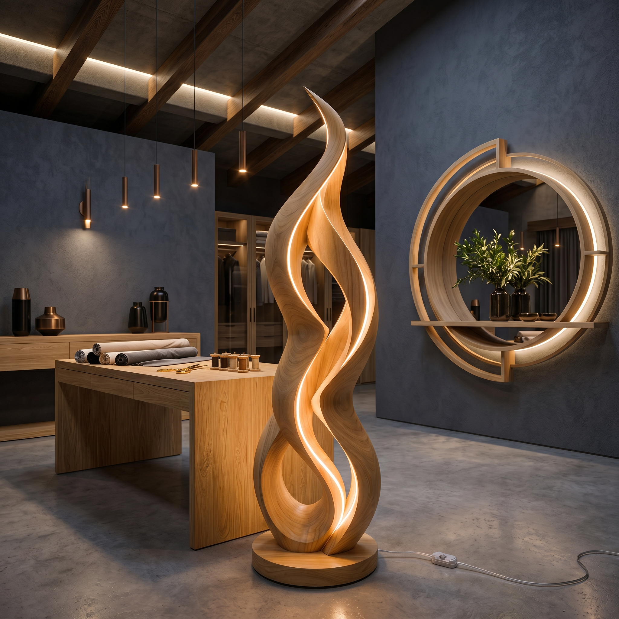 Minimalist Halo Floor Lamp For Modern Interior SILDTTNLAM010