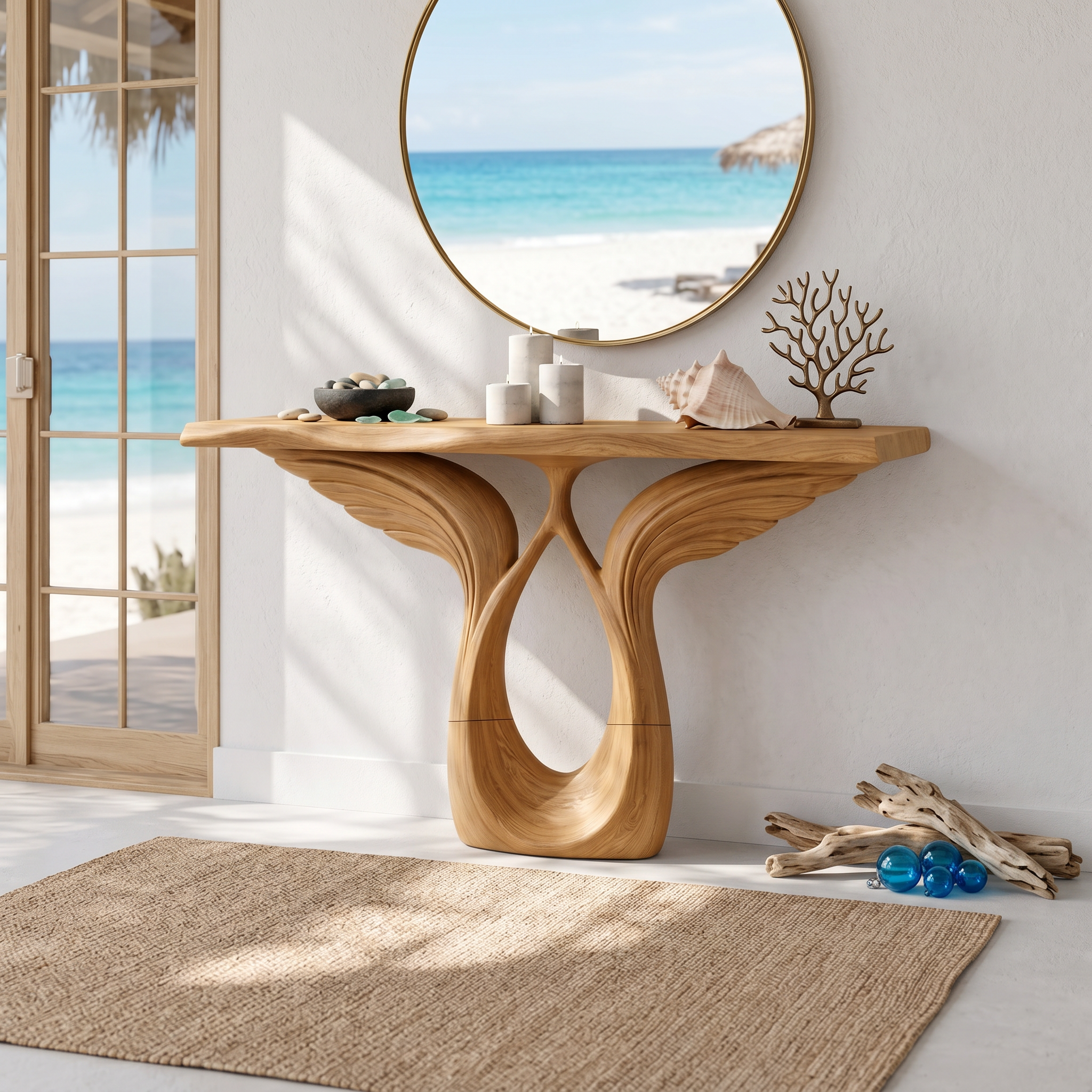Luxury Winged Console Table Designer Residence SILDTTRCS081
