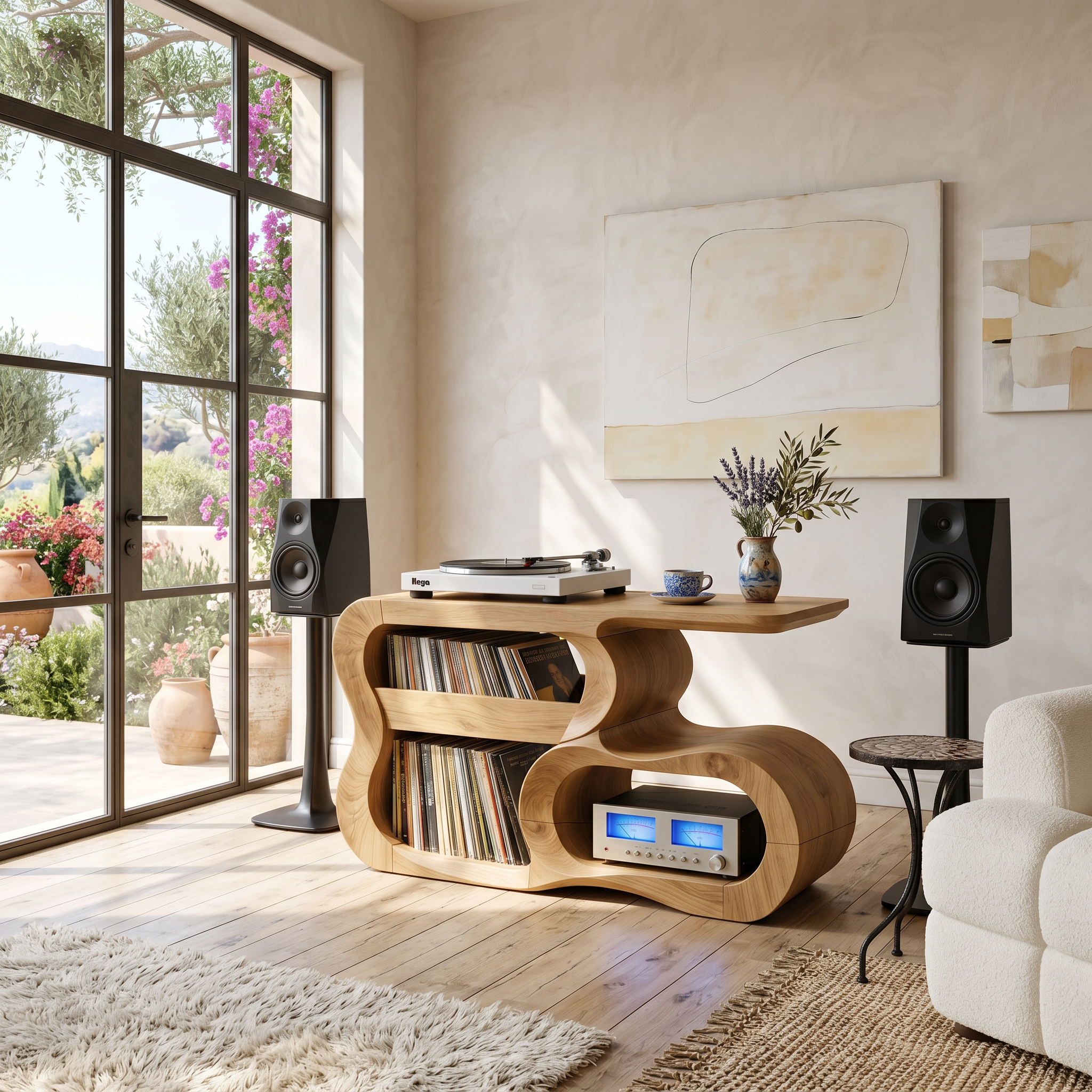 Contemporary Vinyl Record Cabinet For Studio Interior Space SILDTTNRPT036