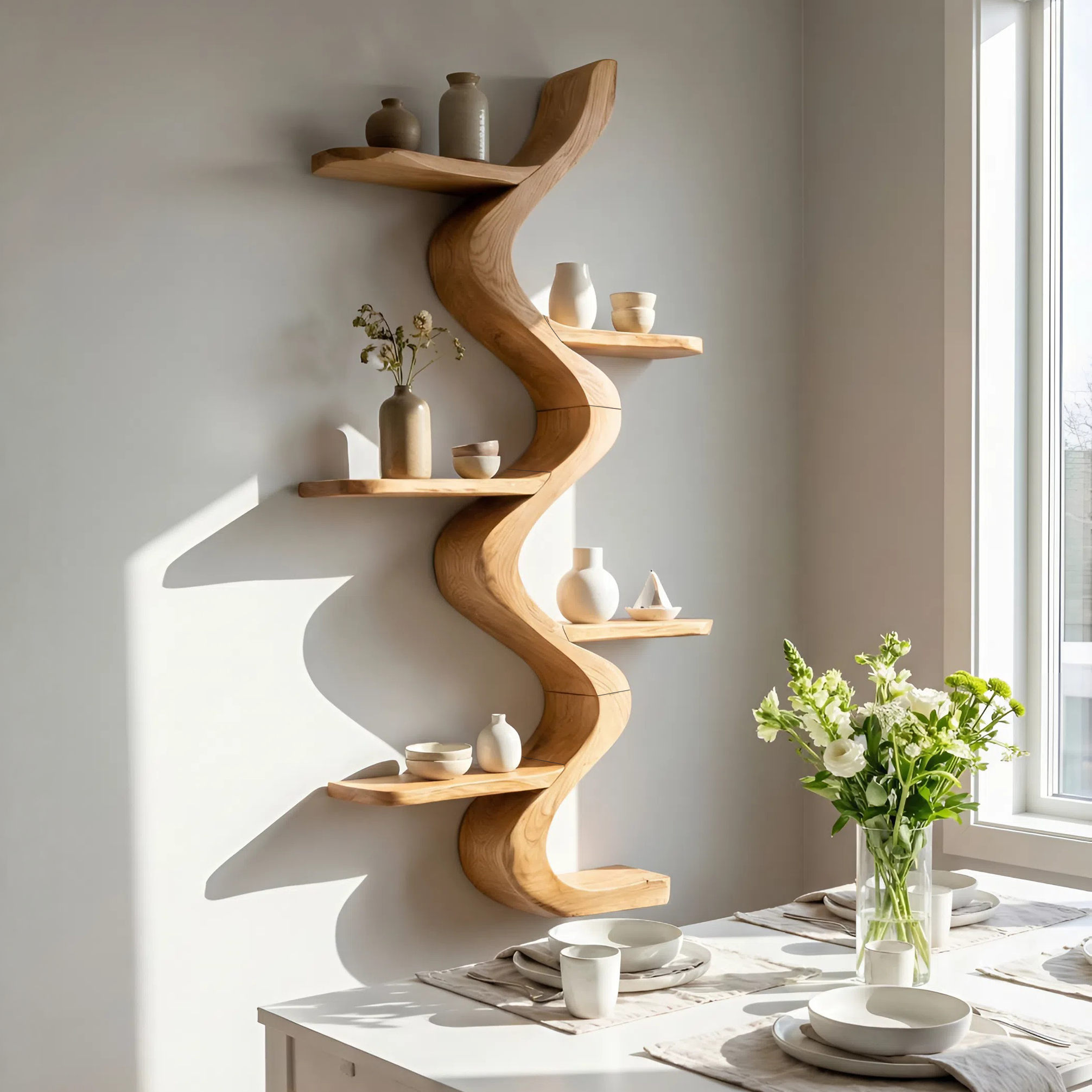 Minimalist Entryway Shelf For Hallway Storage Organizer SILDTTNWMS029