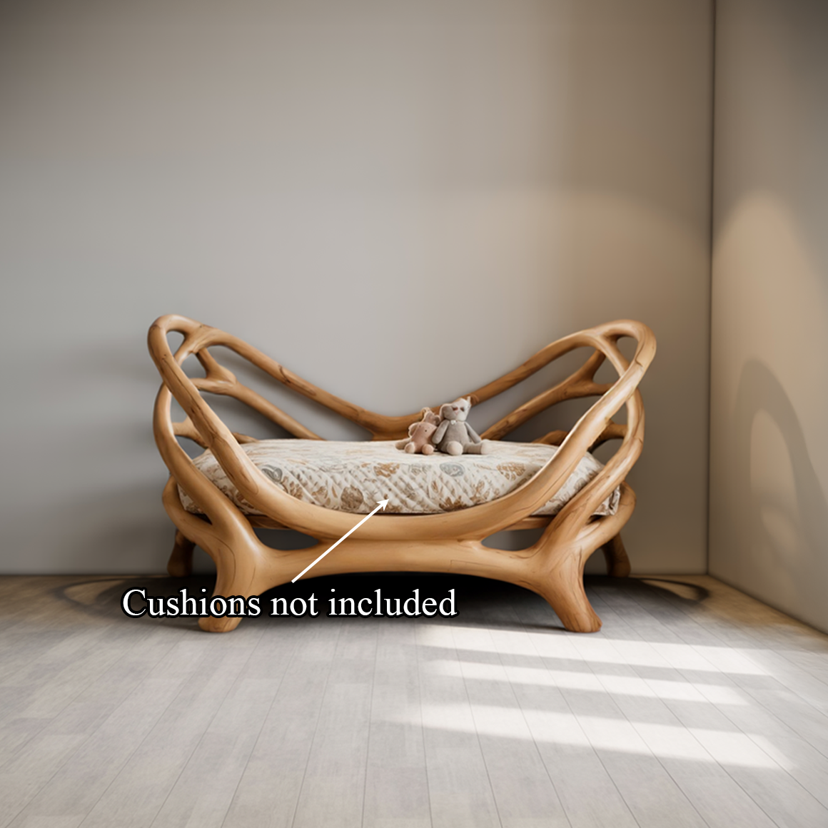 Rustic Organic Round Bed Artistic Bedroom SINLSAWB067