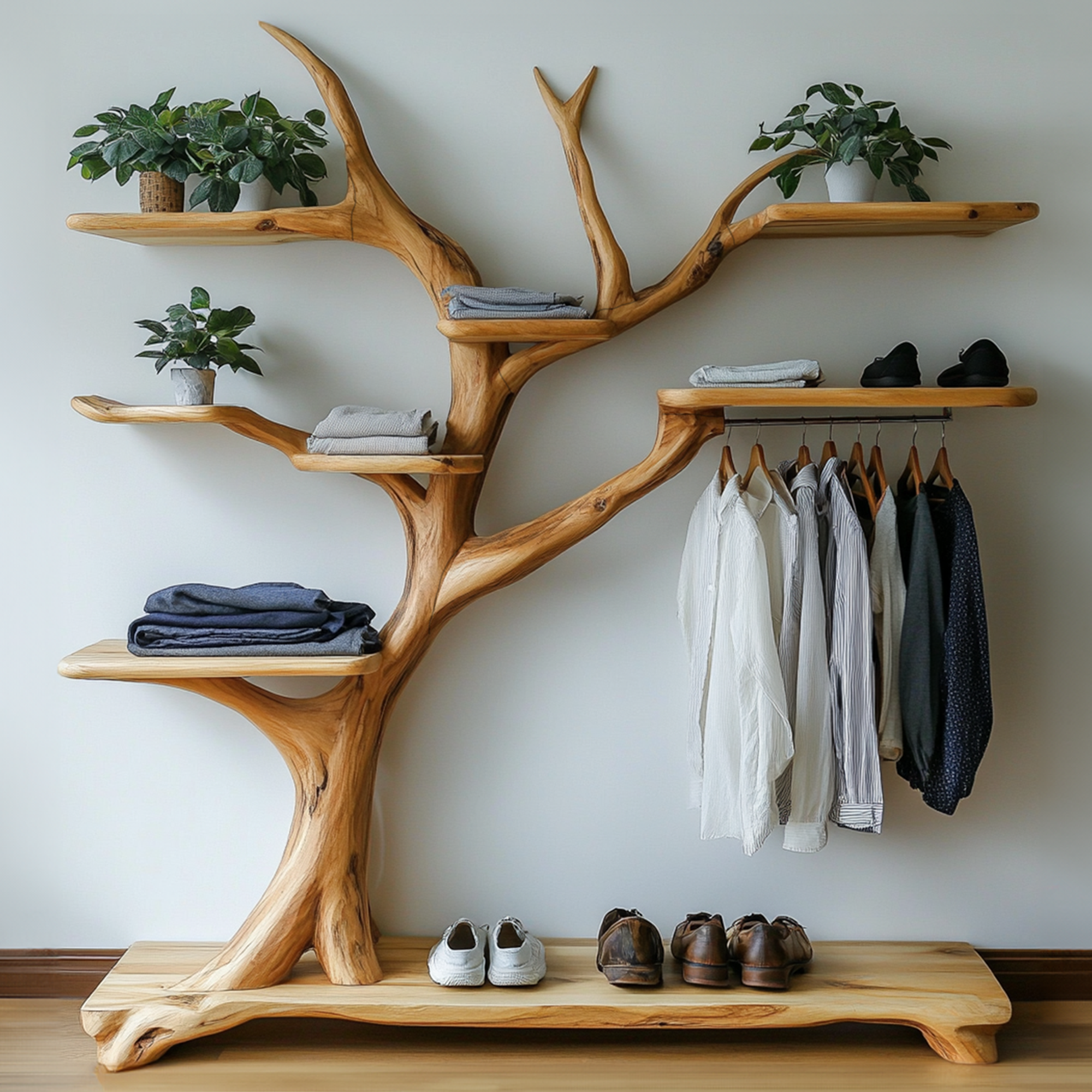 Modern Coat Rack Standing Wall Mounted Coat Rack Wall Decor SINLTB093