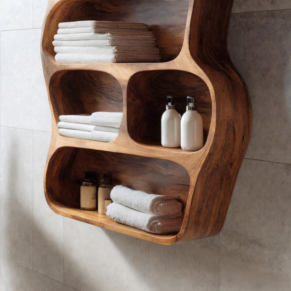 Contemporary Wall Shelf For Bathroom Space RTTHHNBAS007