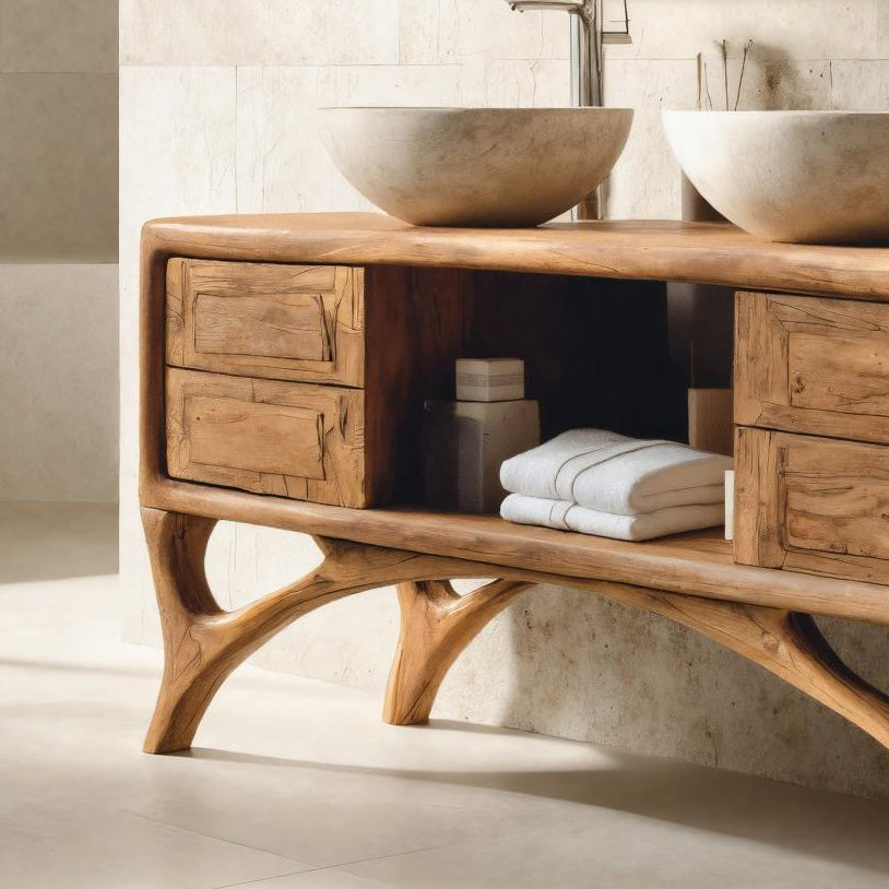 Organic Bathroom Vanity With Base Unique For Bathroom RTTHHNBRC020