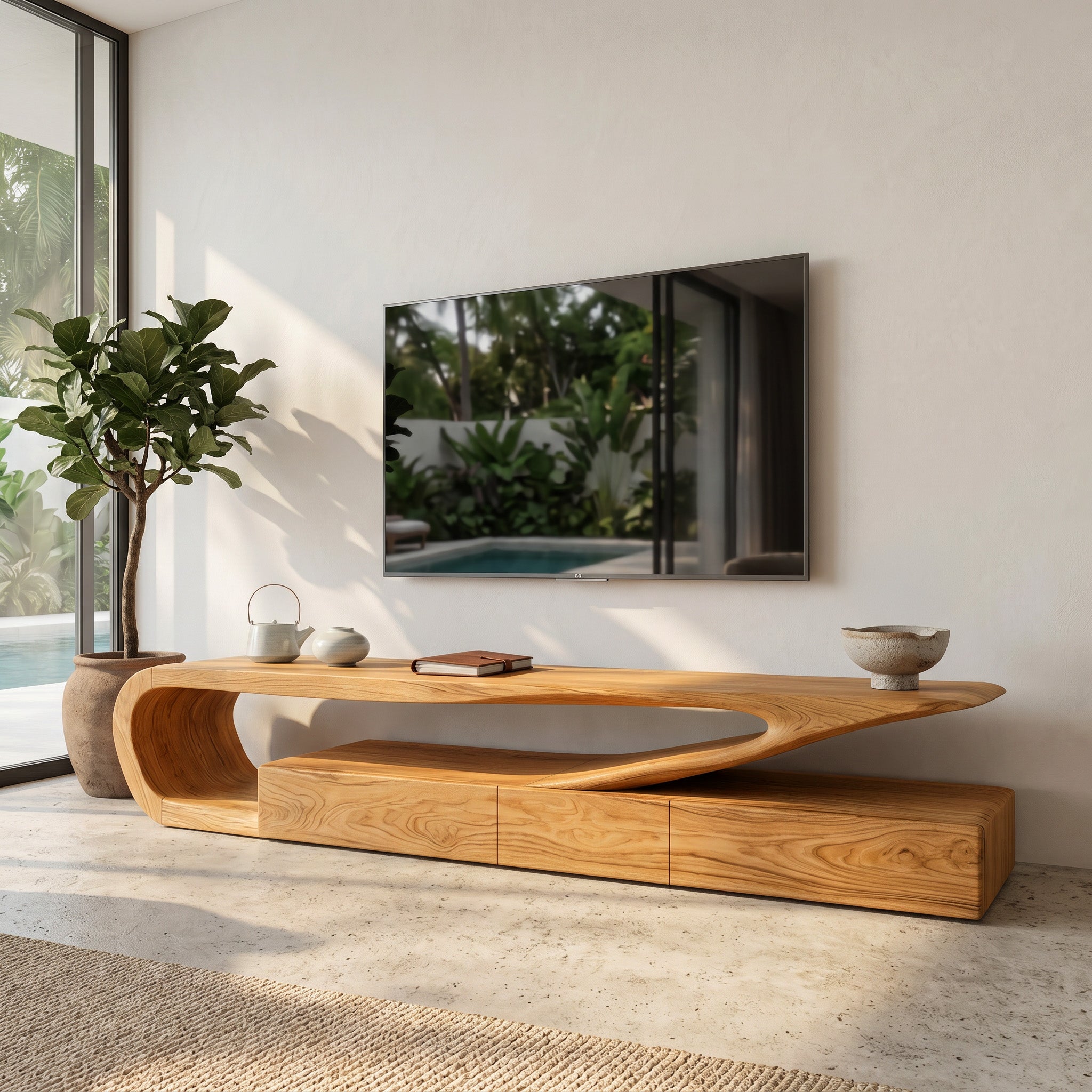 Minimalist TV Console For Living Room RTTHHNTVC085