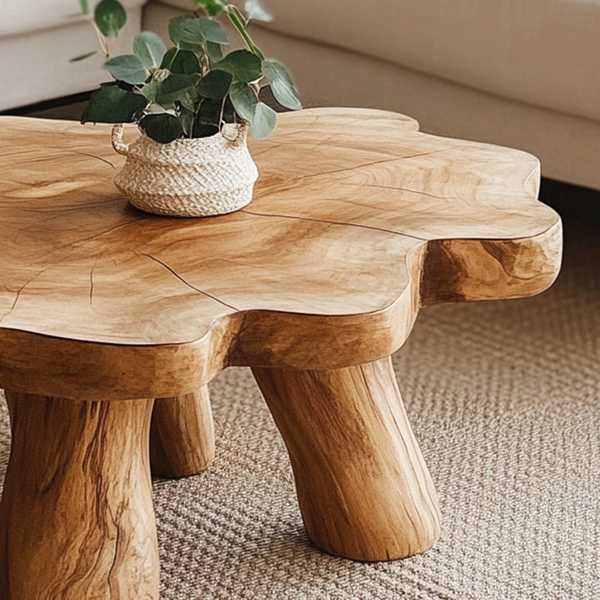 Farmhouse Living Edge Coffee Table With Reclaimed Wood SILDTCF007