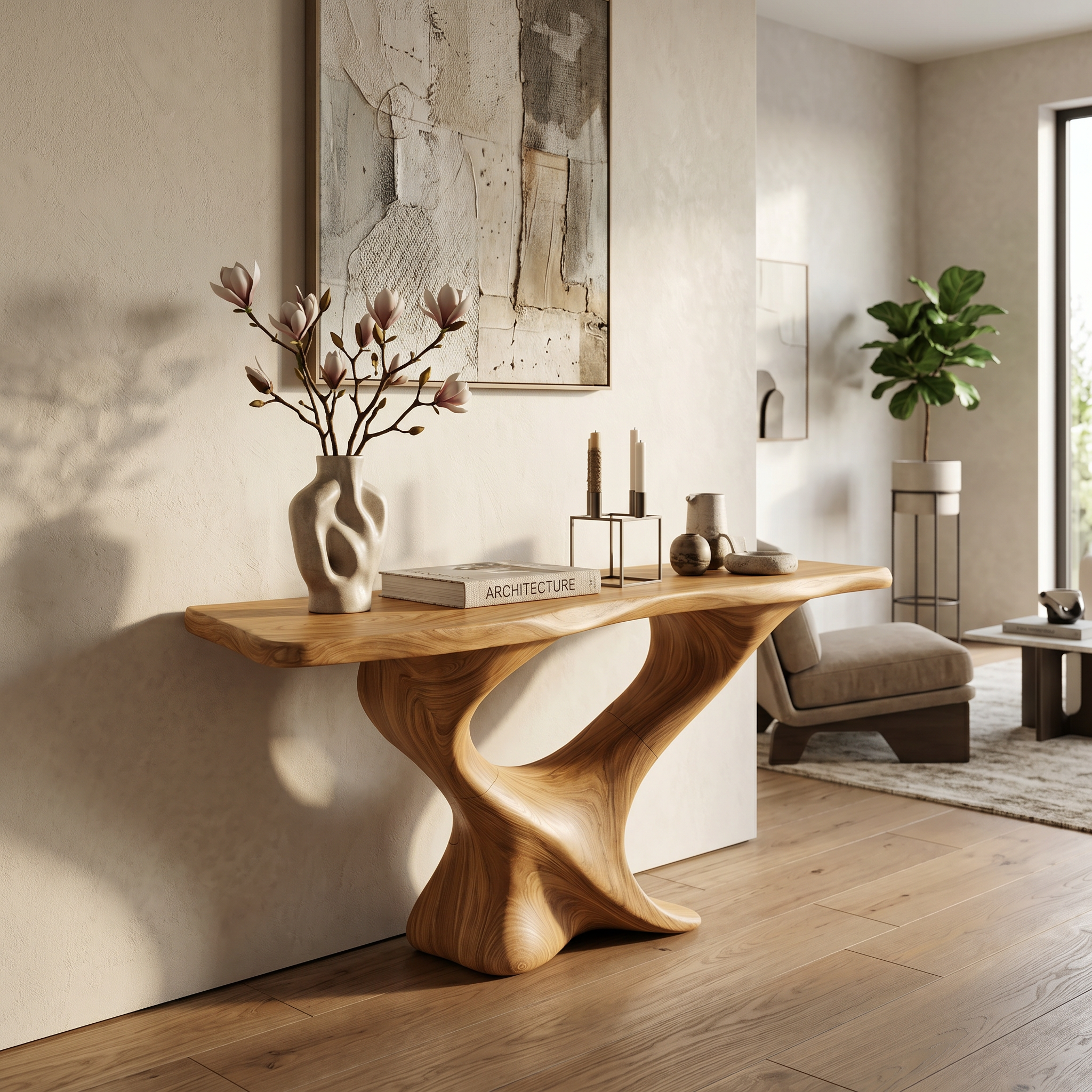Farmhouse Wooden Console Table Entryway Decor SILDTTRCS223