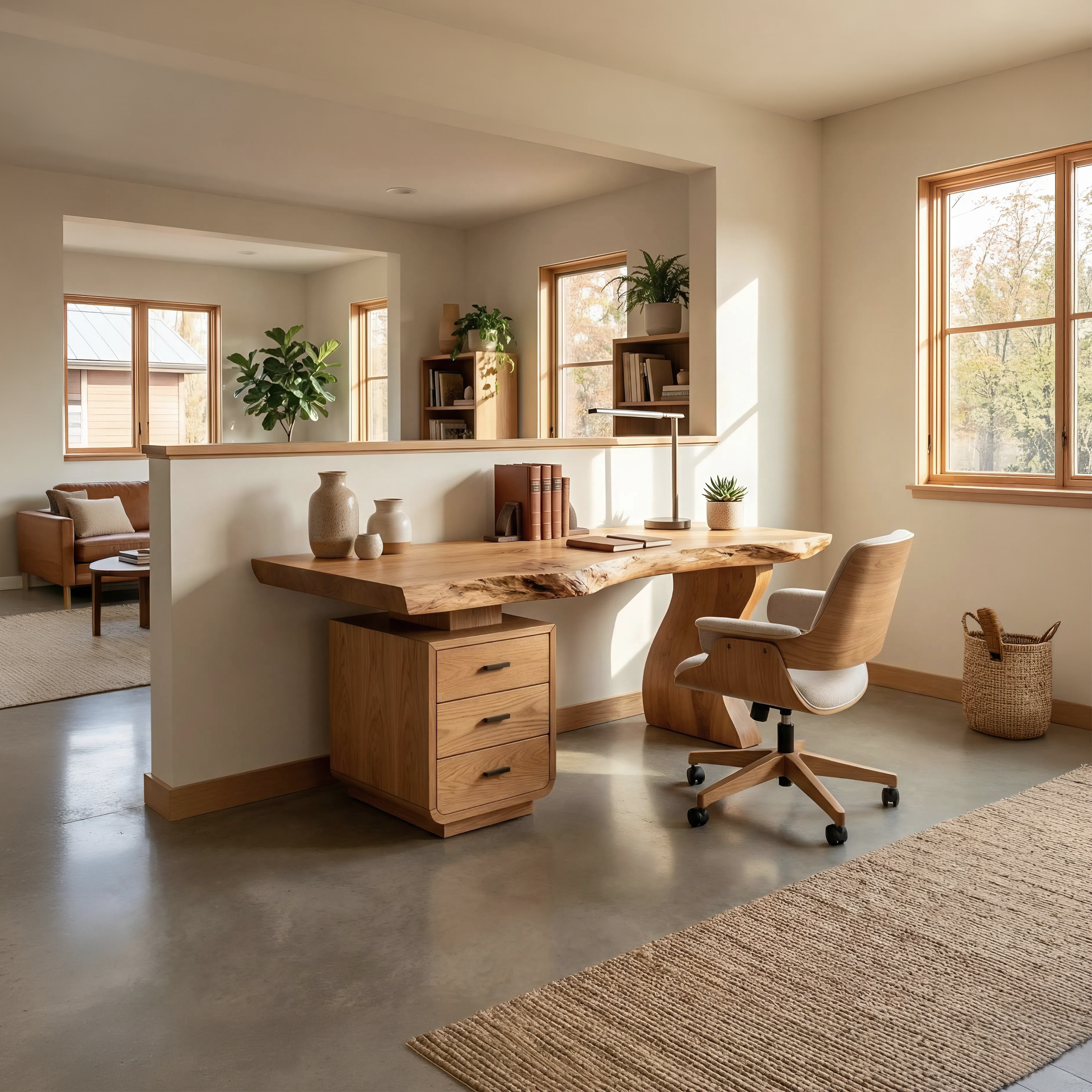 Contemporary Home Office Desk For Artistic Living Room SILDTTNDE029