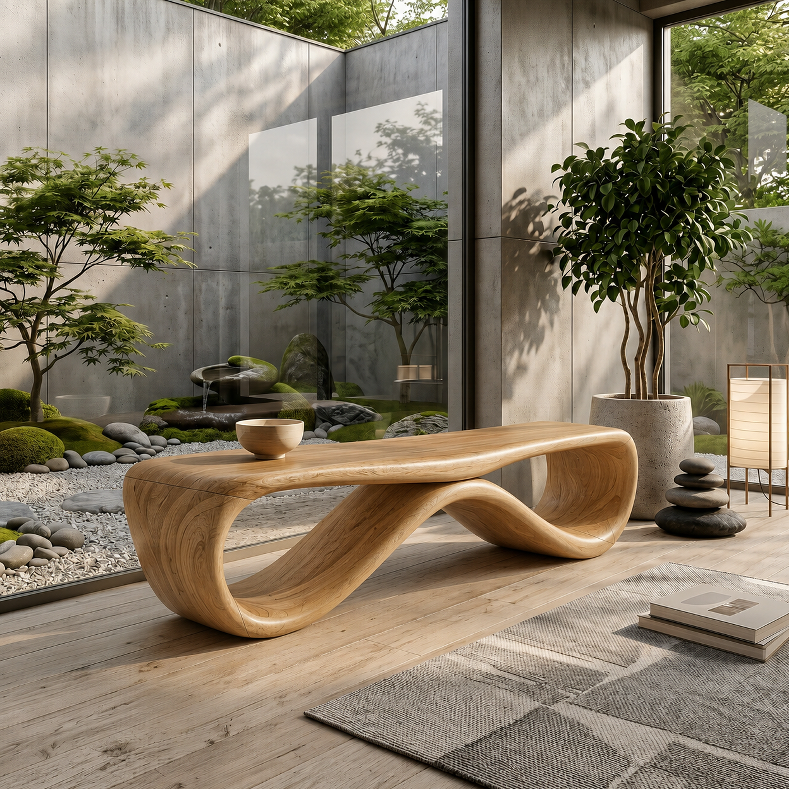 Contemporary Hallway Bench Designer Apartment SILDTTRBEN066
