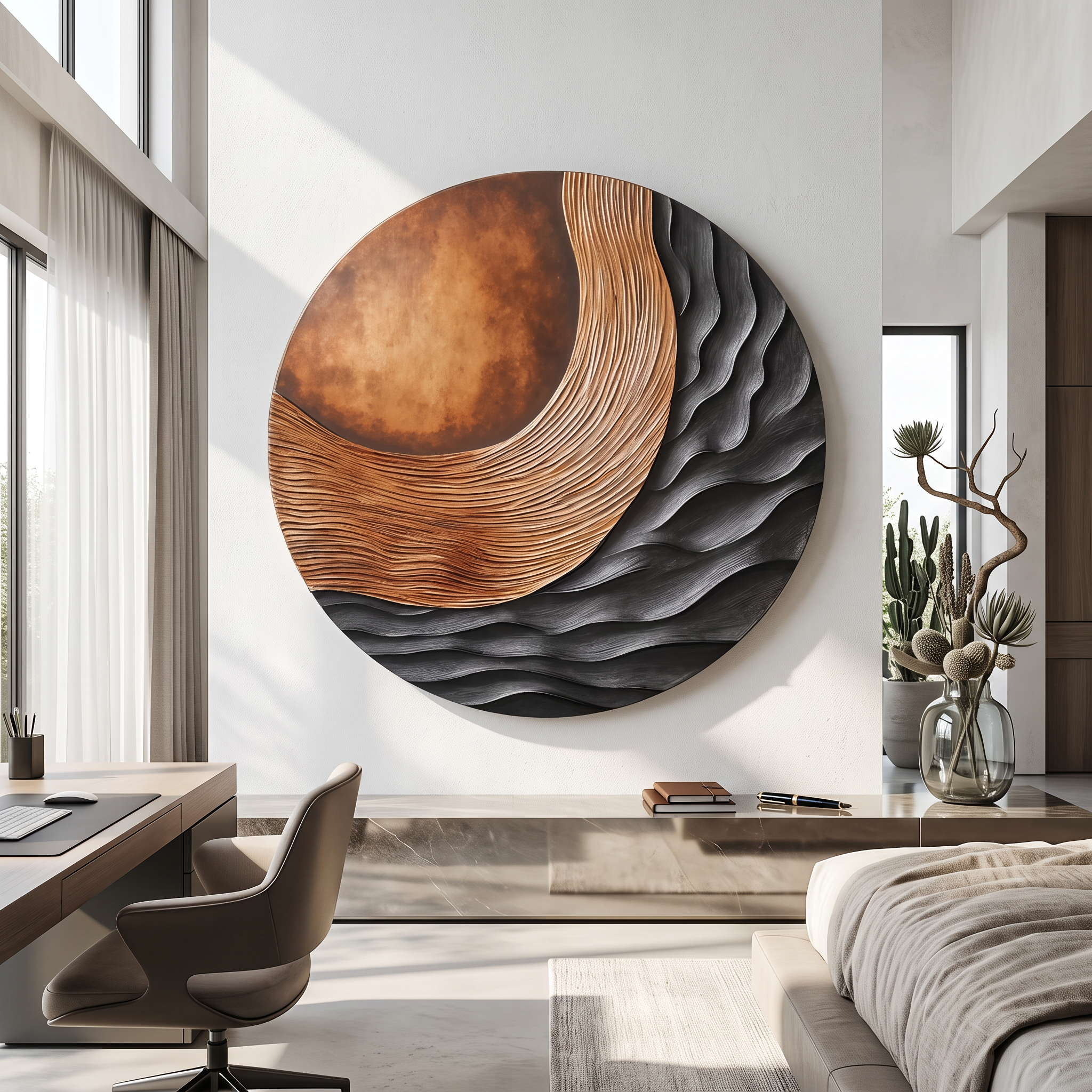 Farmhouse 3D Wood Wall Art For Bedroom Rustic Ambience SILDTTRWA001