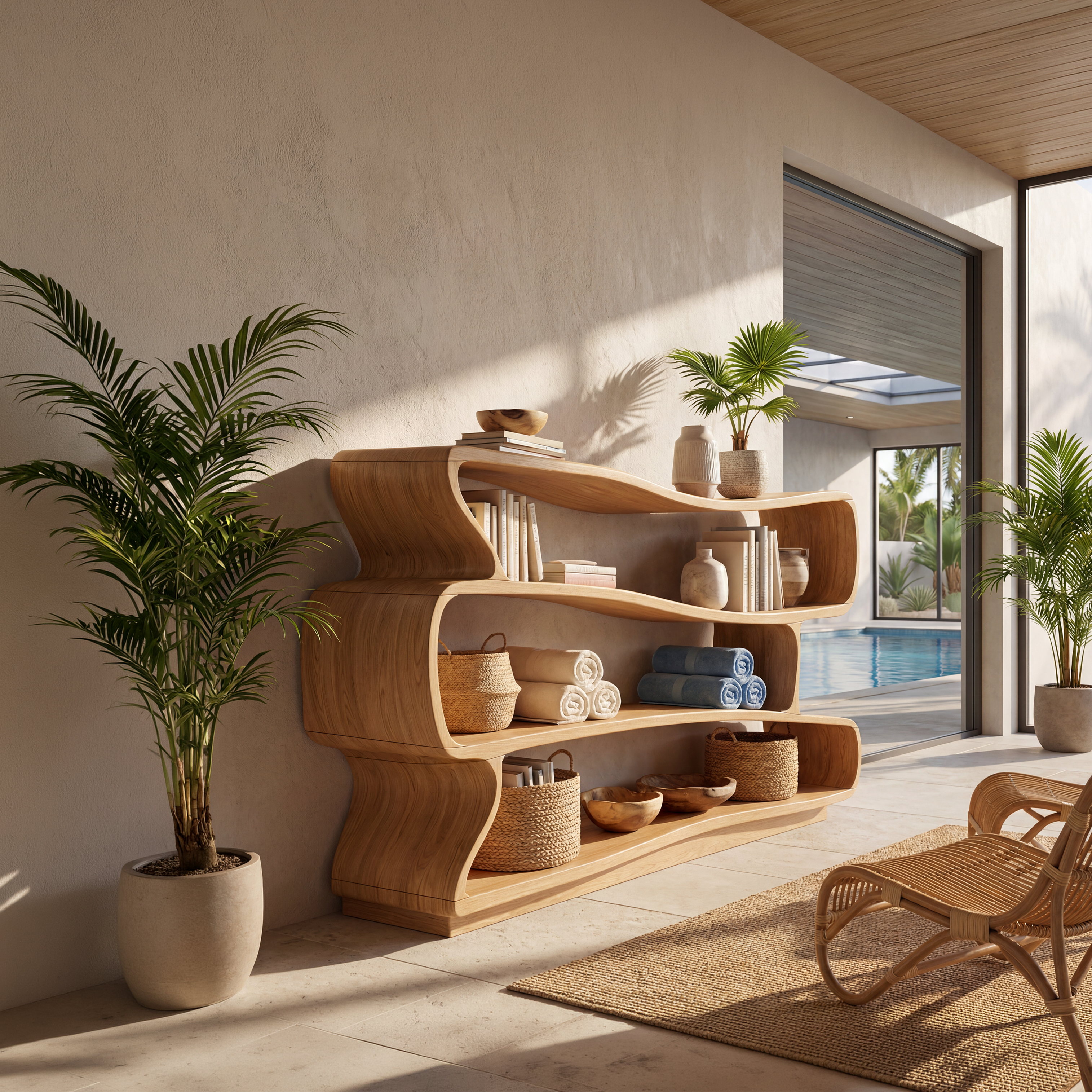 Minimalist Decorative Bookshelf Storage Organizer For Living Room SILDTTNBS021