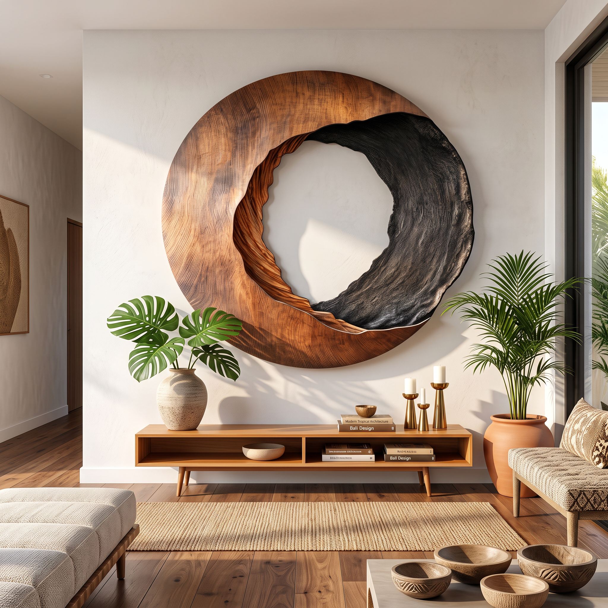 Handcrafted Solid Wood 3D Sculpture Wall Art For Home Living Room SILDTTRWA022