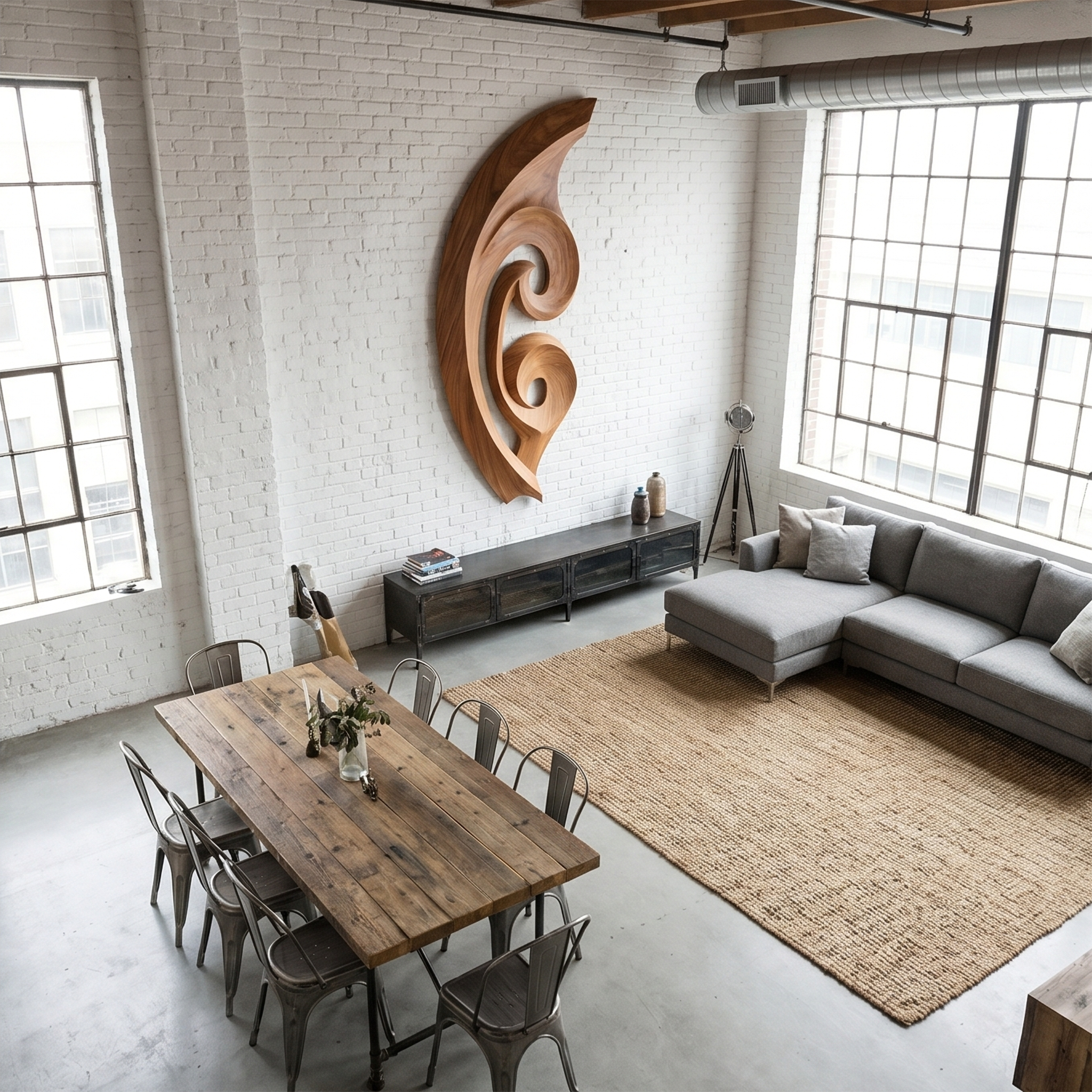 Organic Wall Sculpture For Living Room SINLSAWD081