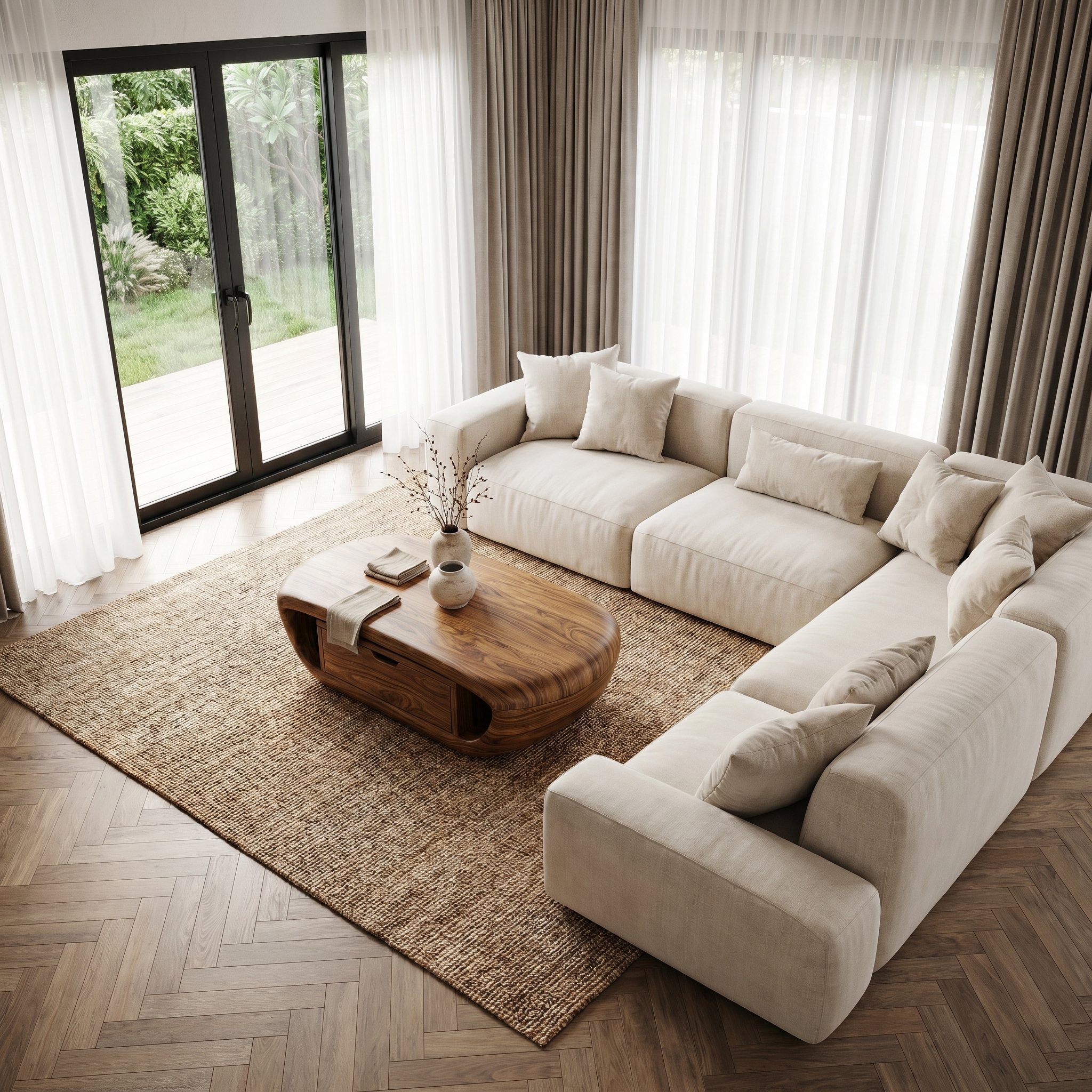 Modern Coffee Table With Built In Storage Shelf For Living Room SINLHACF369