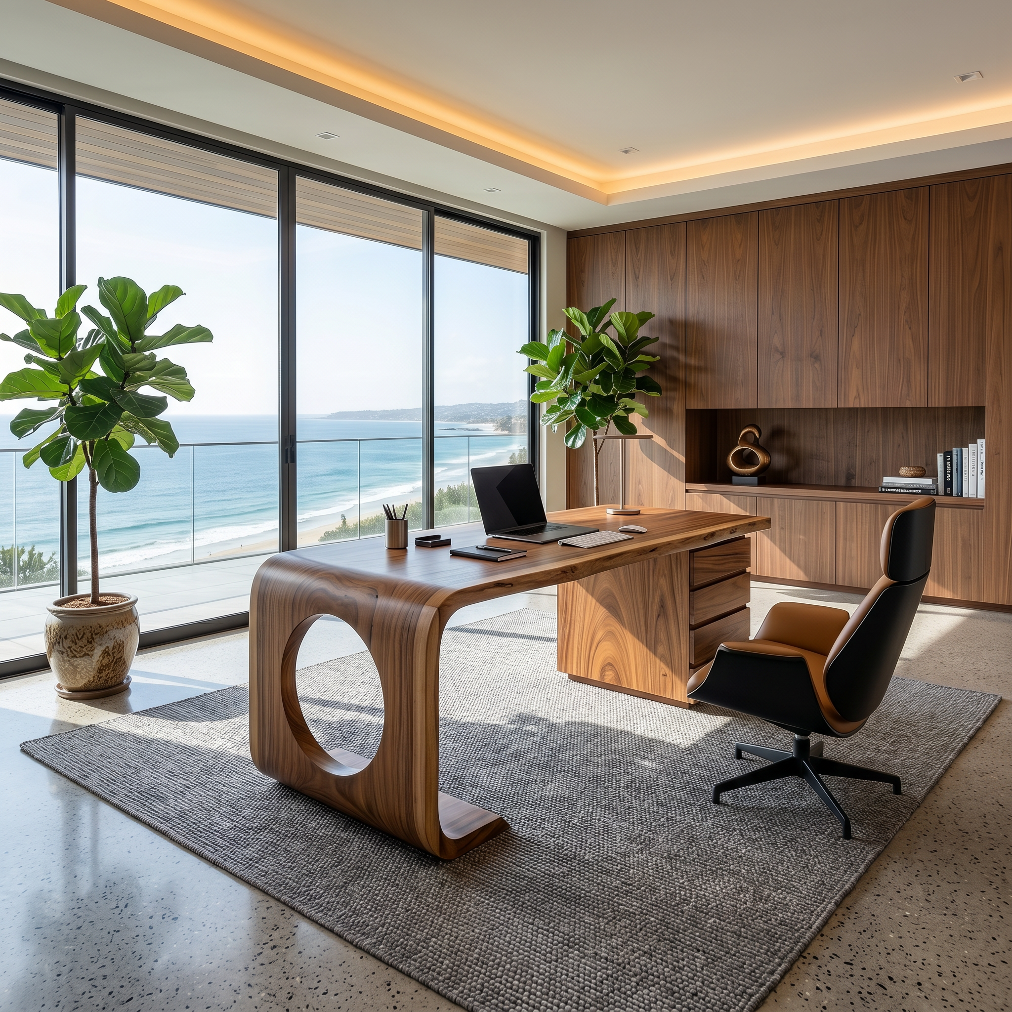 Contemporary Executive Desk Garden Office SILDTTRDE029