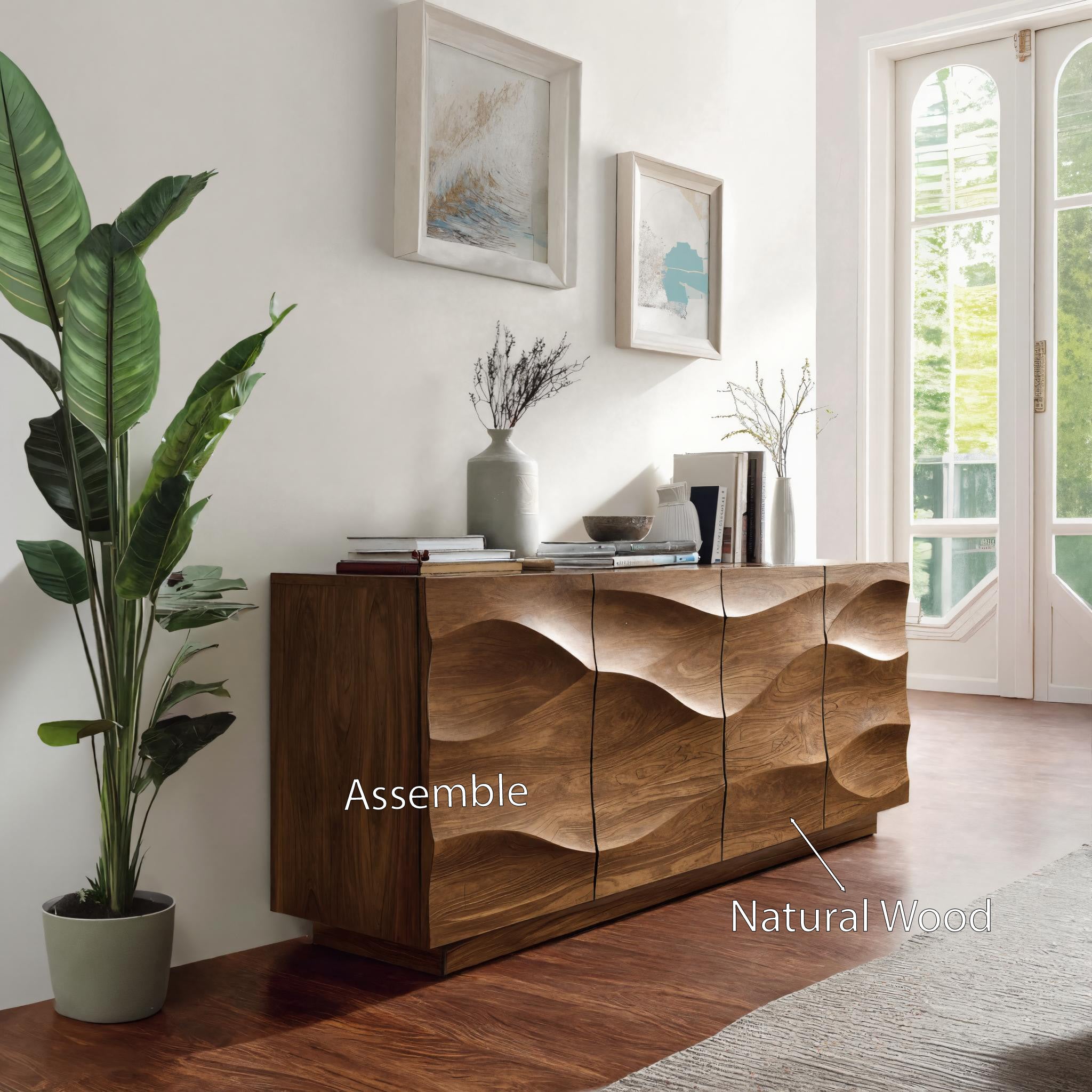 Modern Wave Sideboard For Dining Or Living Room SITHHNSIB012