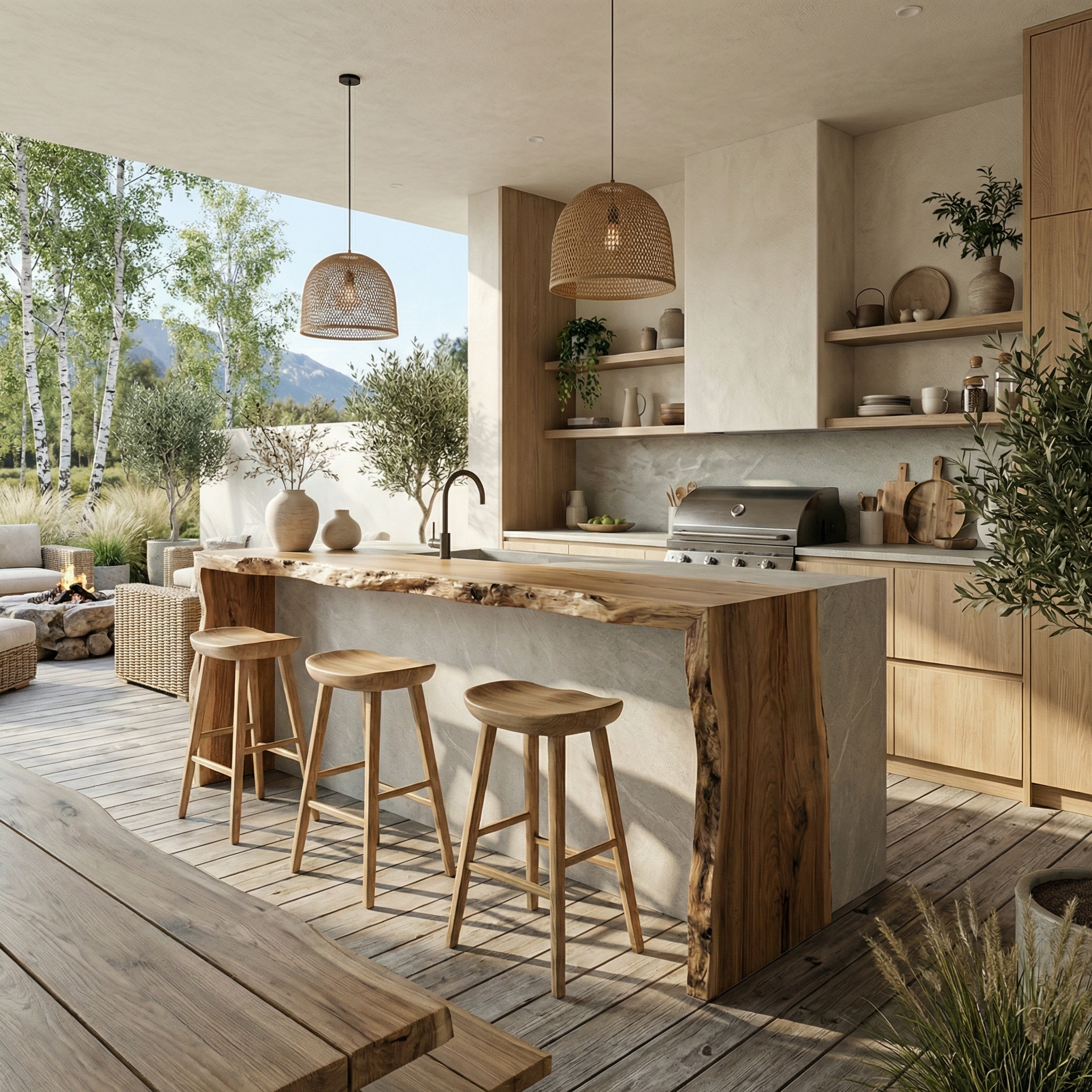 Modern Decorative Kitchen Island For Kitchen And Open Layout SINLSAKI129