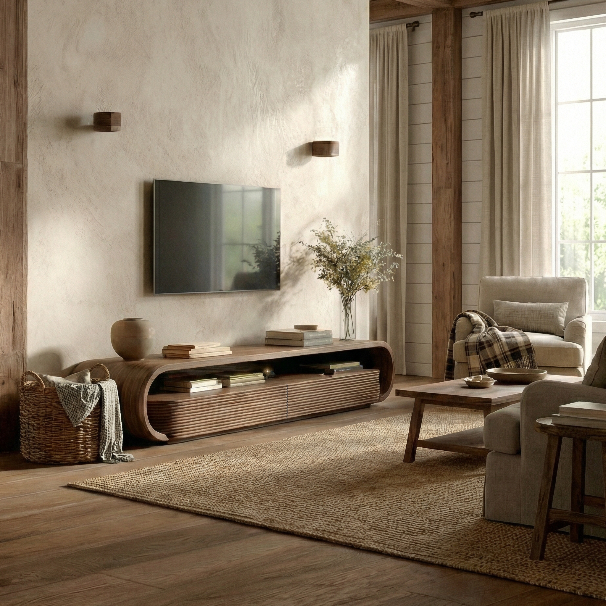 Modern Minimal TV Unit For Living Room And Entertainment Space SINLSASC505
