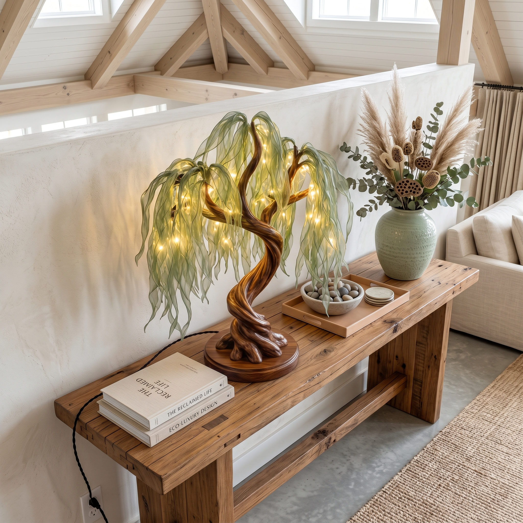 Boho Fairy Light Tree Lamp For Bedroom Decor SINLSATL014