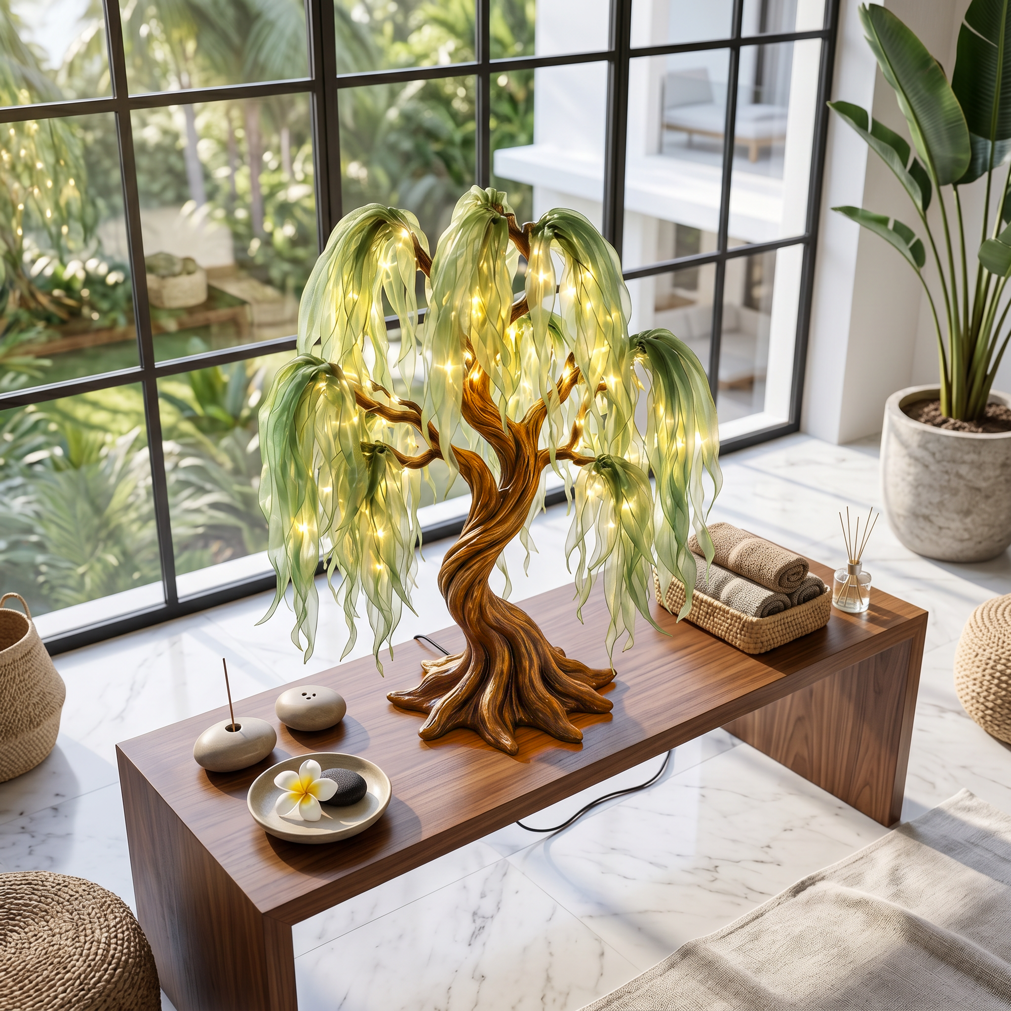 Contemporary Sculptural Tree Table Lamp For Living Room SINLSATL019