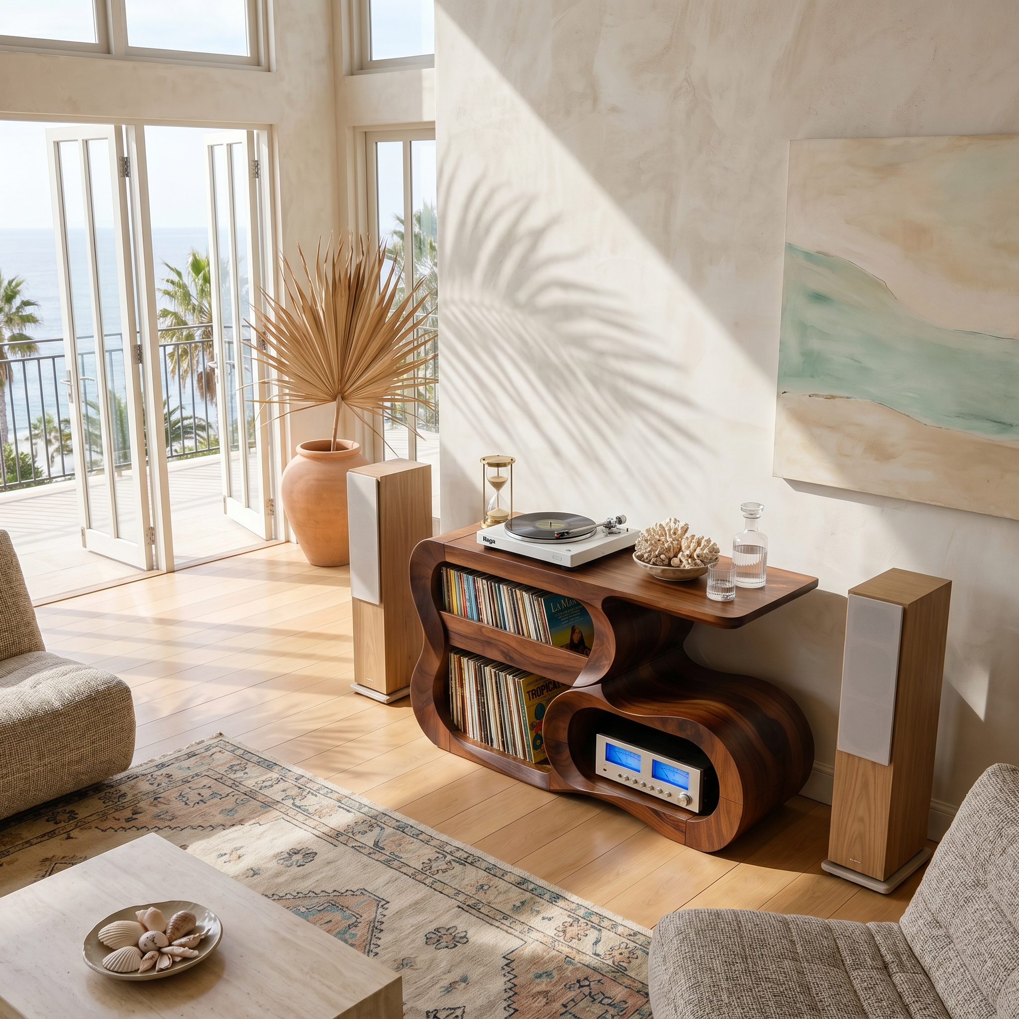 Contemporary Vinyl Record Cabinet For Studio Interior Space SILDTTNRPT036