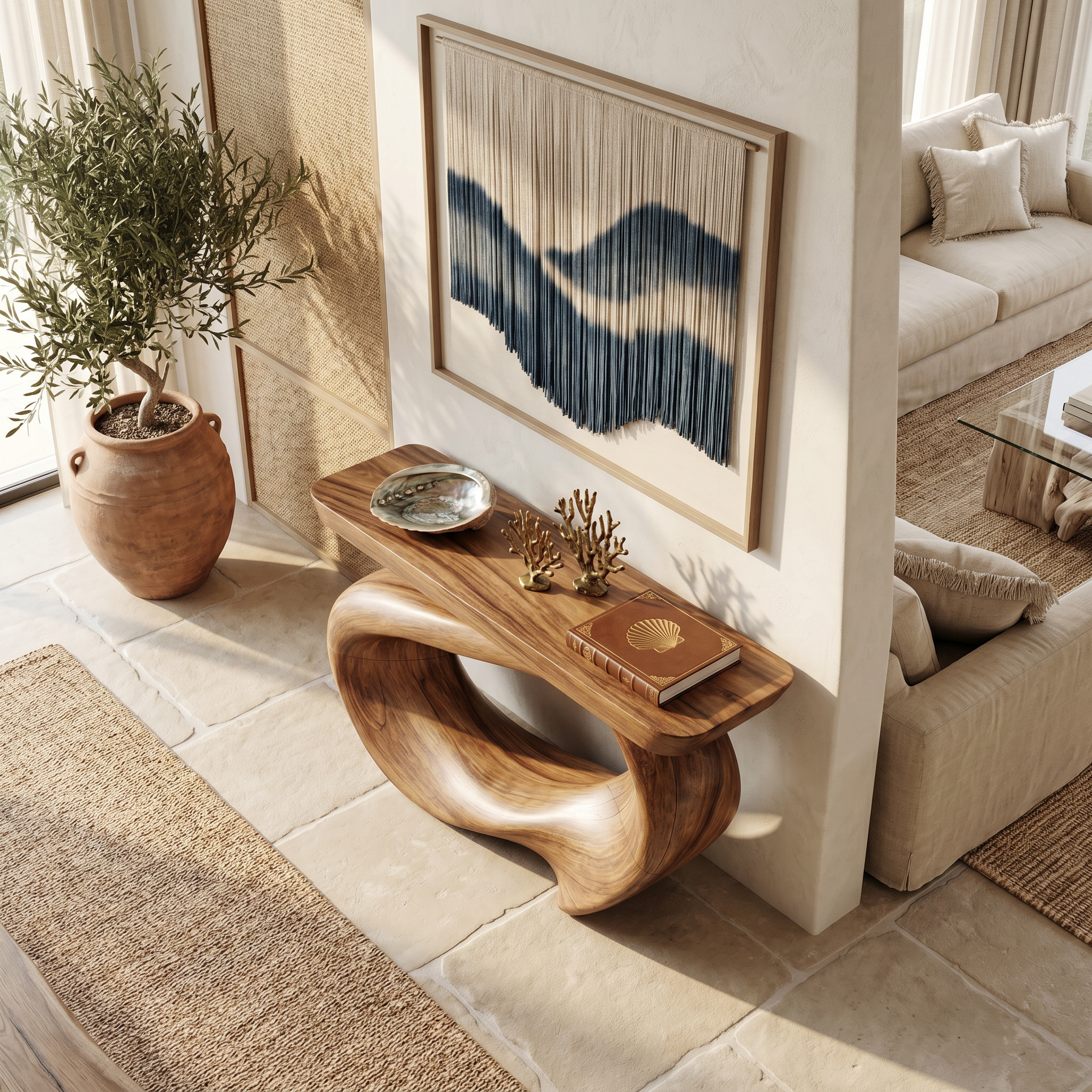 Rustic Live Edge Console Table Entryway Design SILDTTNCS215