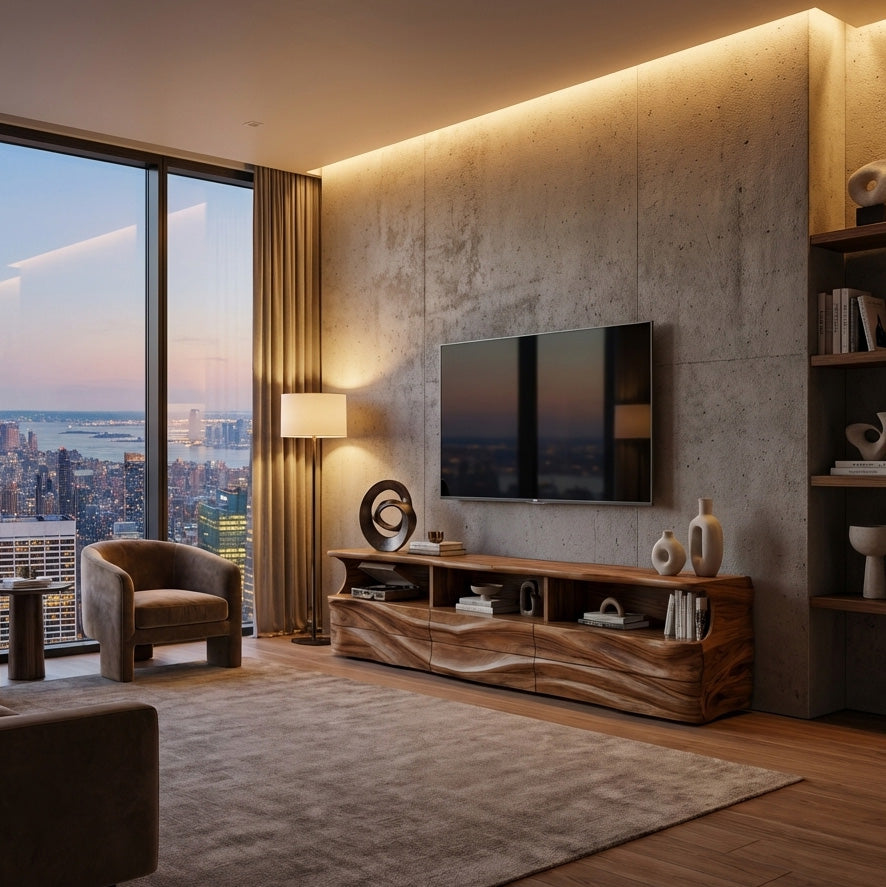 Modern Wooden TV Cabinet For Apartment Interior RTTHHNTVC102