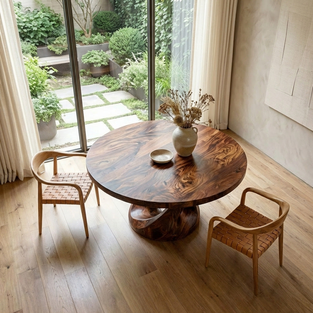 Modern Pedestal Dining Table For Dining Room Furniture RTTHHNDN064