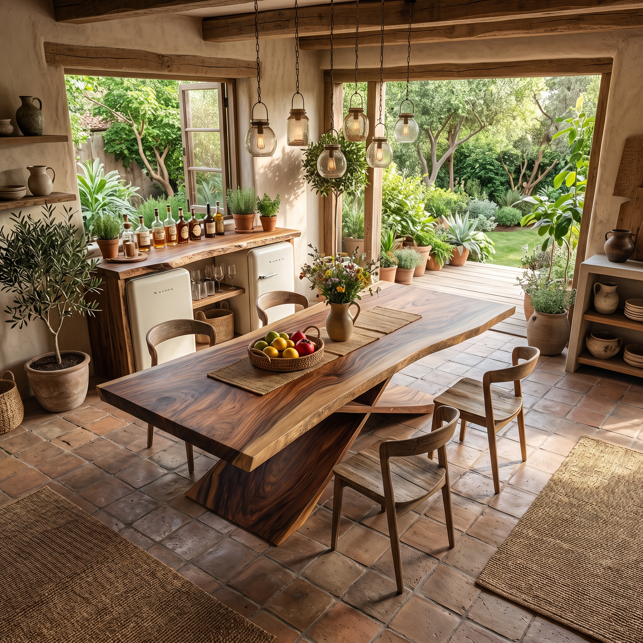 Contemporary Organic Edge Dining Table For Dining Interior SILDTTNDN020