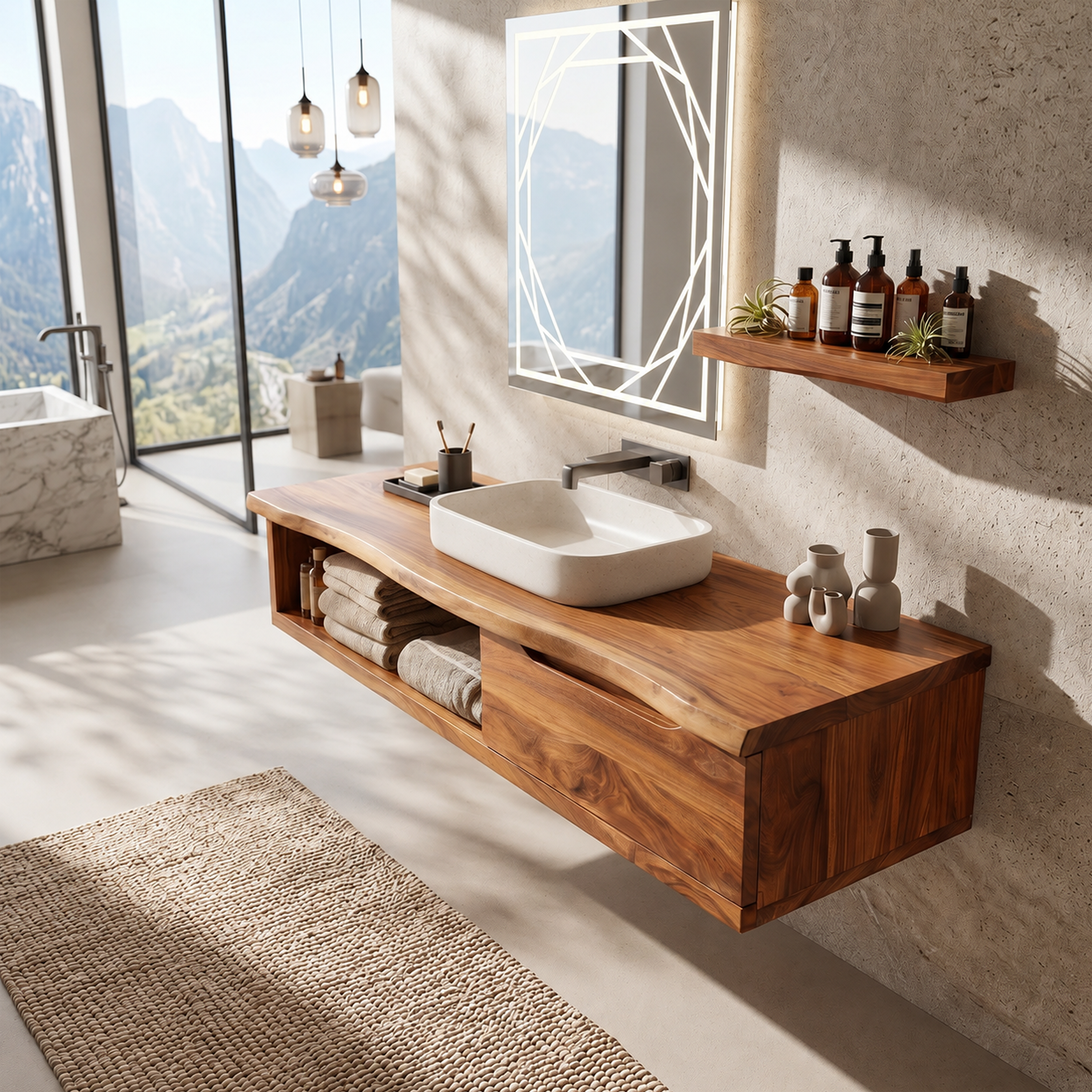 Scandinavian Bathroom Storage Cabinet Family Bathroom SILDTTRBRV195