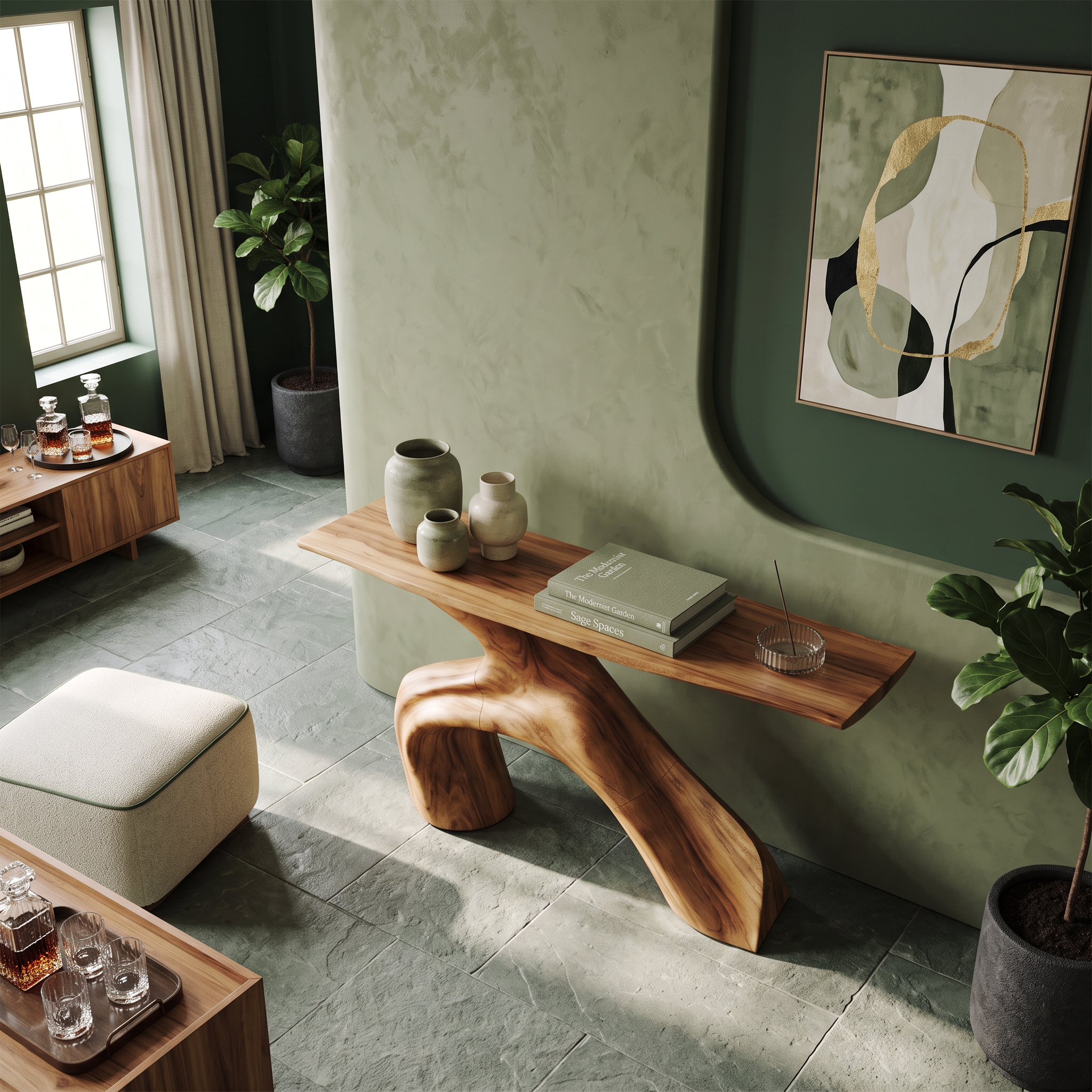 Farmhouse Live Edge Console Table Entryway Decor SILDTTNCS213