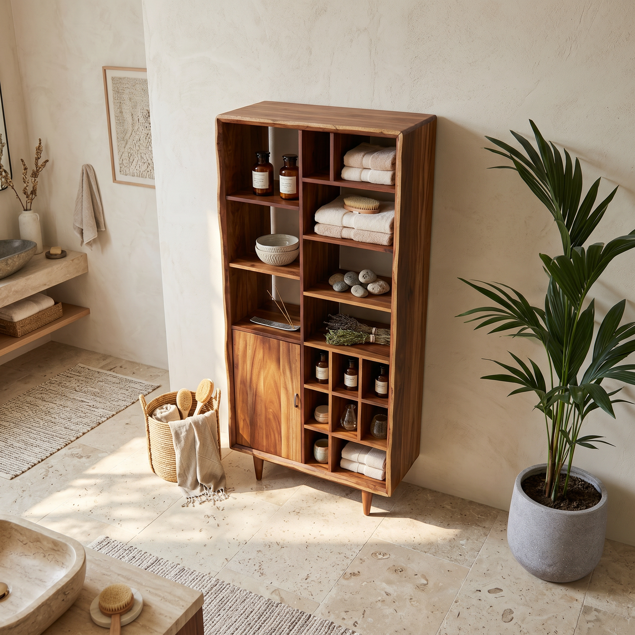 Rustic Landscape Storage Cabinet Mountain Retreat SILDTTRBRC017