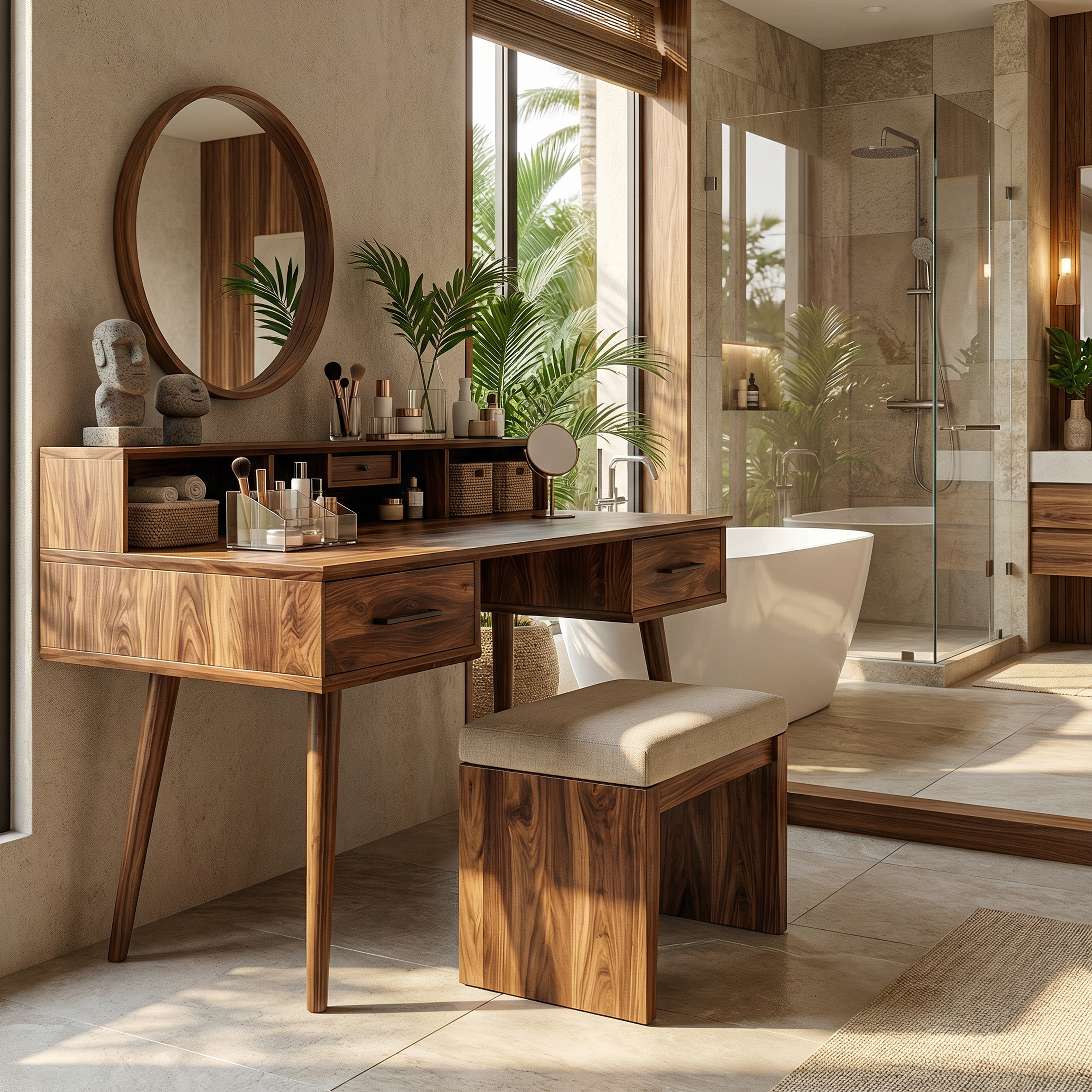 Elegant Vanity Table Bedroom Dressing Area Personal Beauty Space SILDTTRMV023