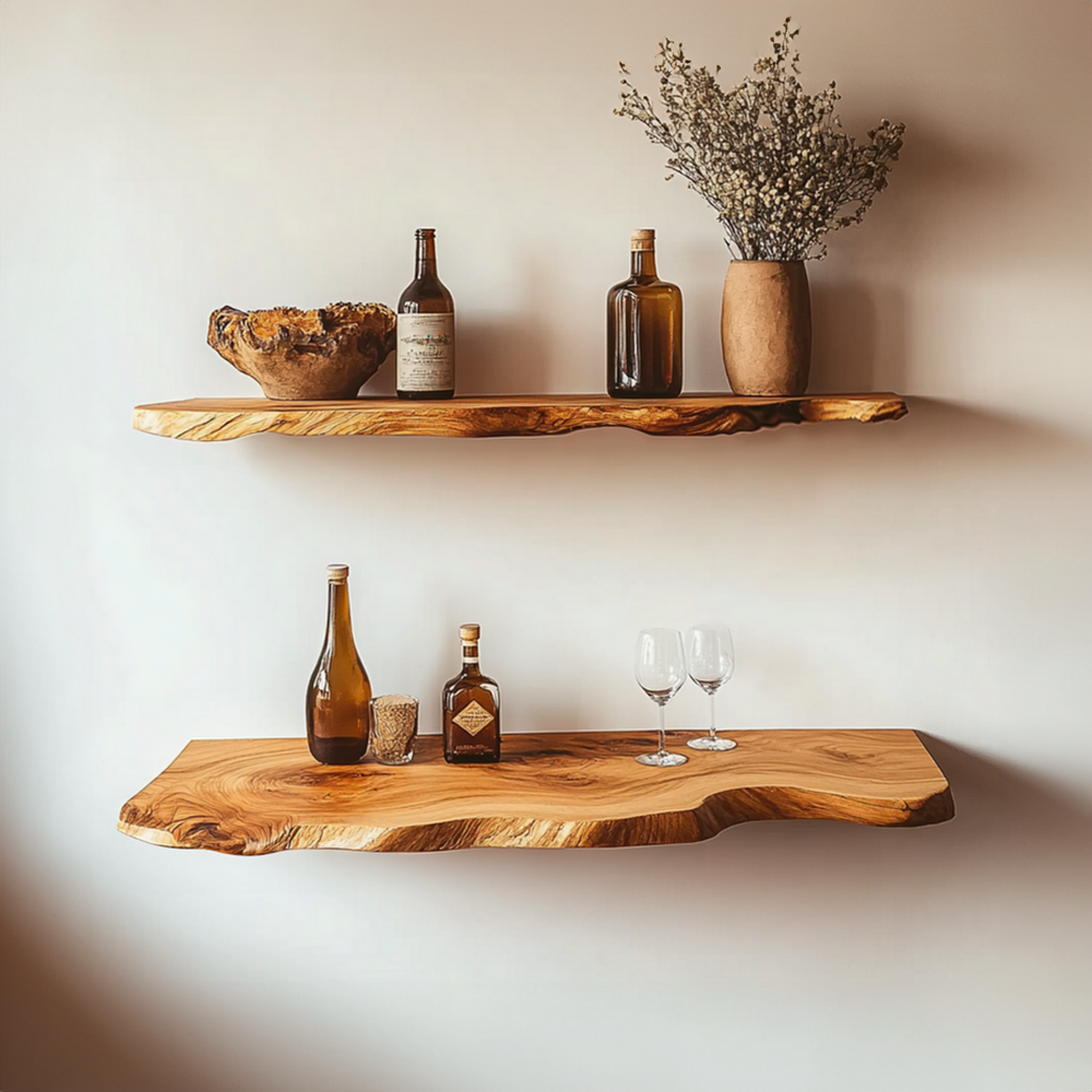 Custom Floating Shelves Wall Shelves Rustic Decor Office Gift SINLFL057