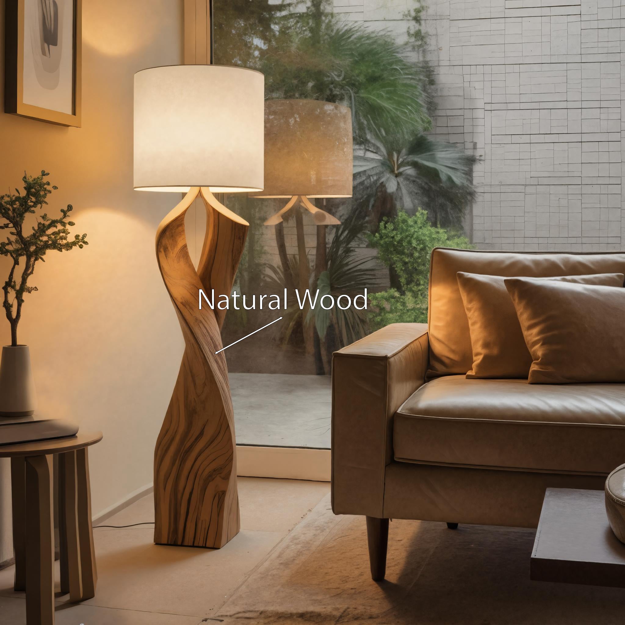 Modern Twisted Floor Lamp For Bedroom Or Living Room SITHHNLAM017