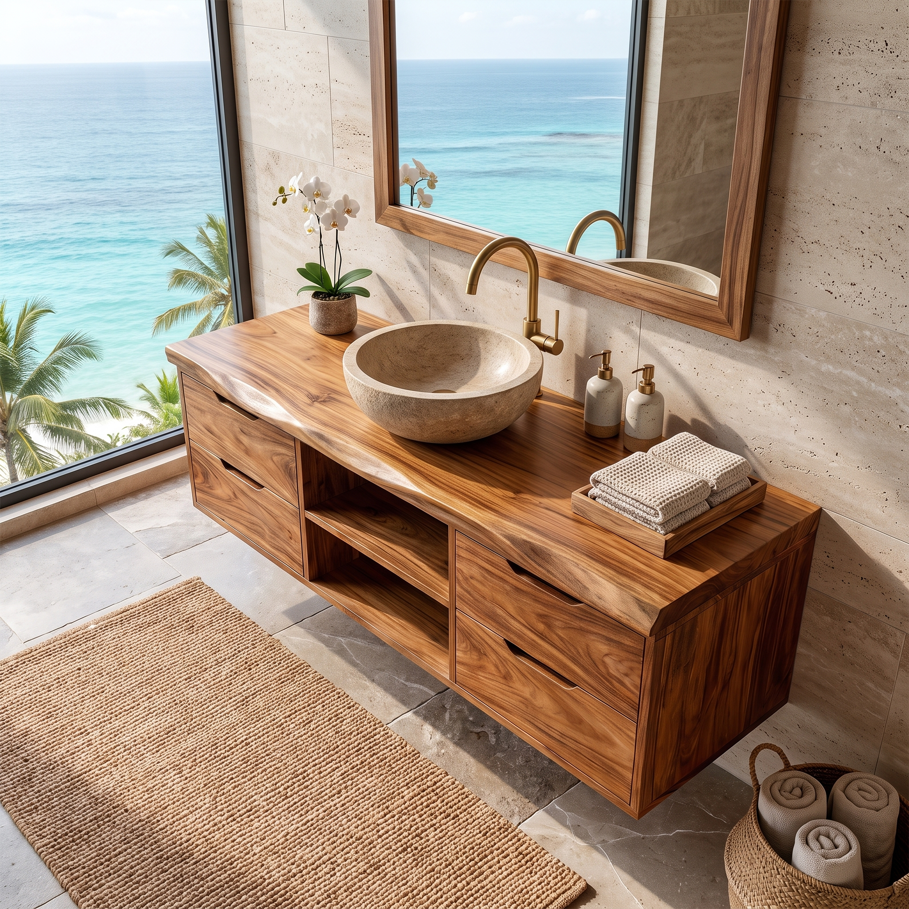 Transitional Bathroom Vanity Classic Luxury Suite SILDTTRBRV198