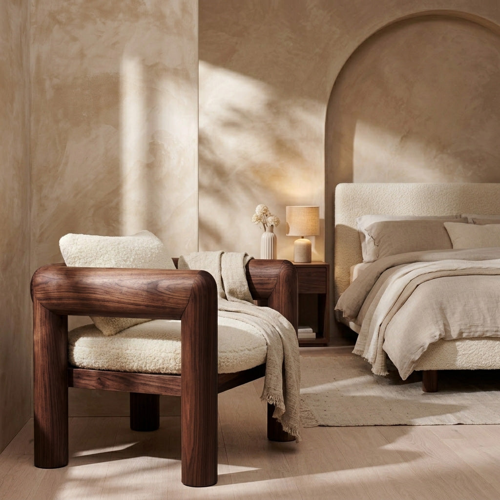 Minimalist Natural Wood Chair For Modern Living Room RTTHHNCHR147