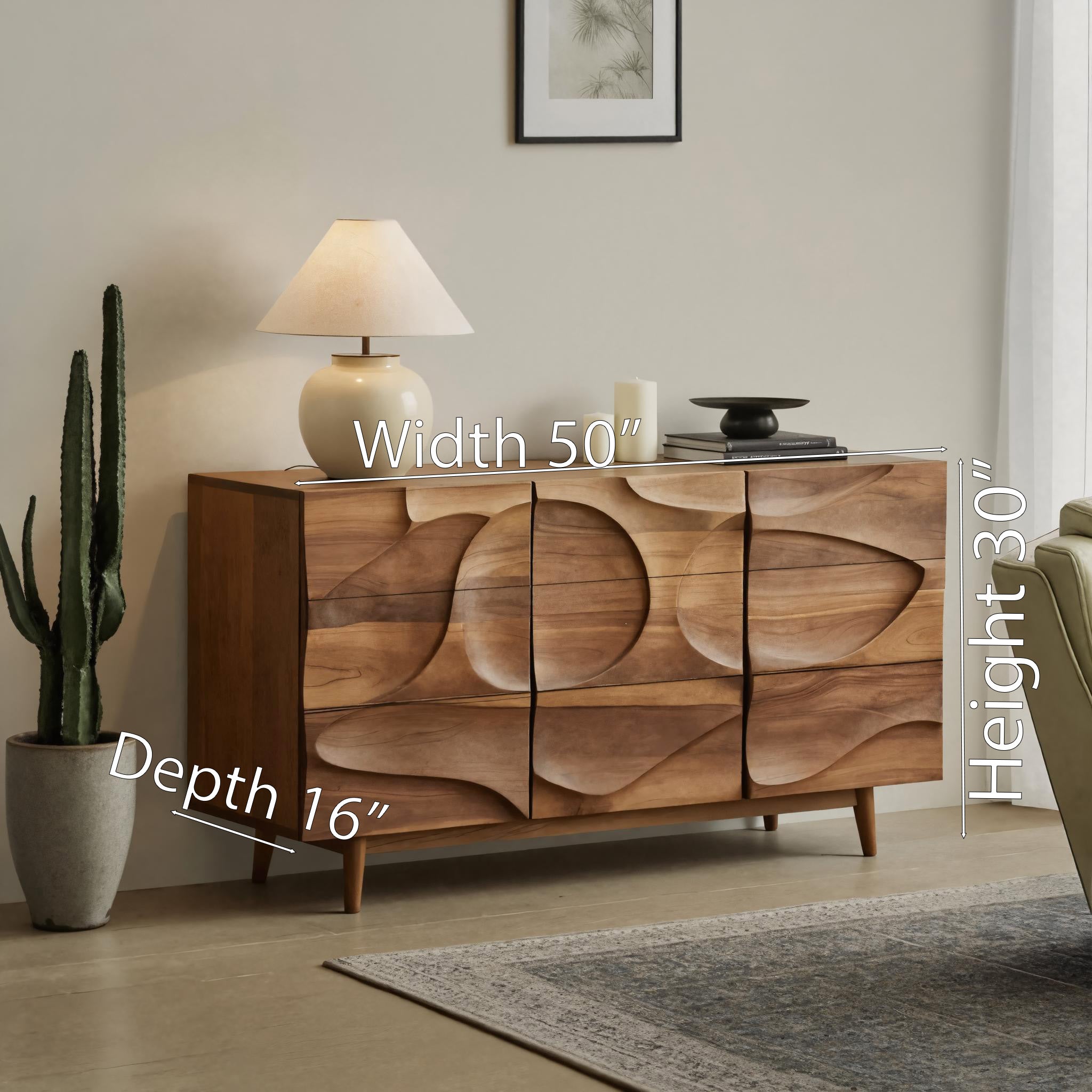 Contemporary Carved Sideboard For Living Room Or Dining Room SITHHNSIB009