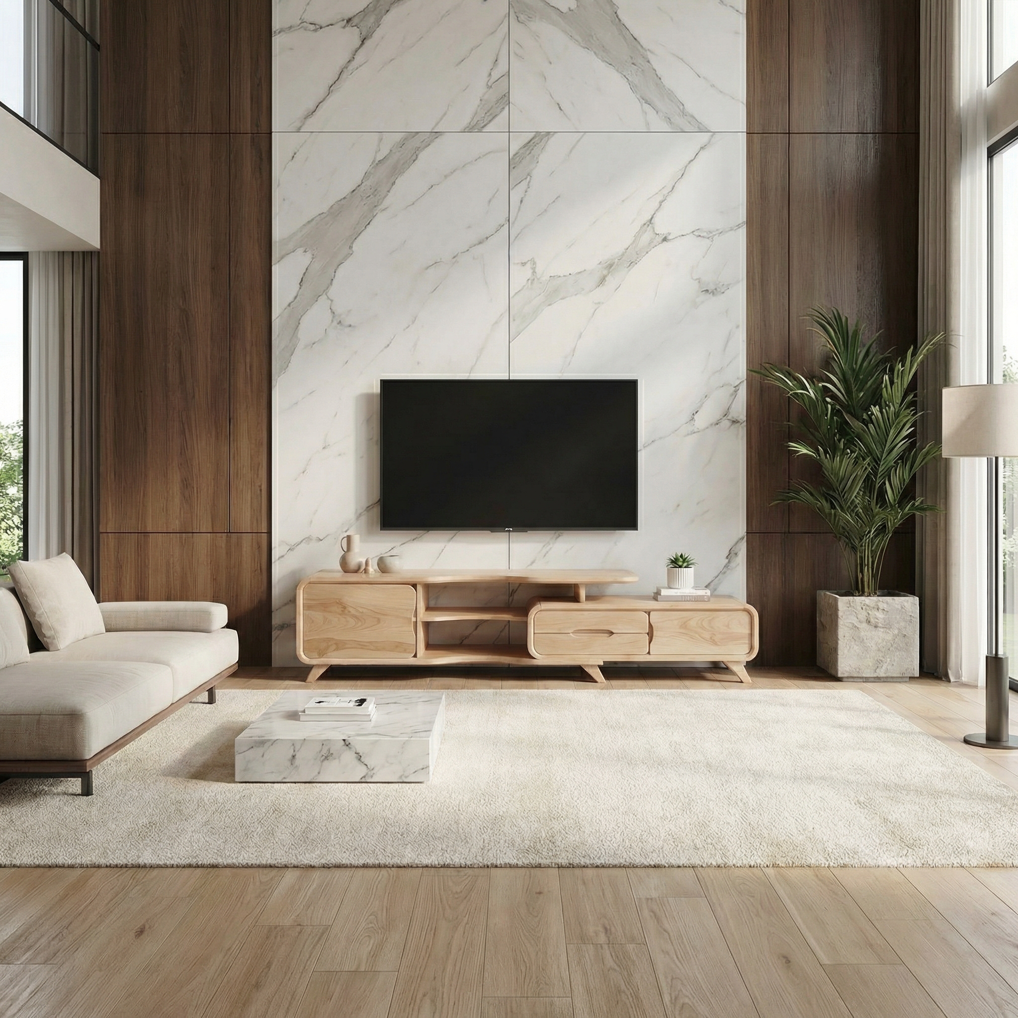 Modern Statement TV Stand For Living Room And Interior Decor SINLSASC506