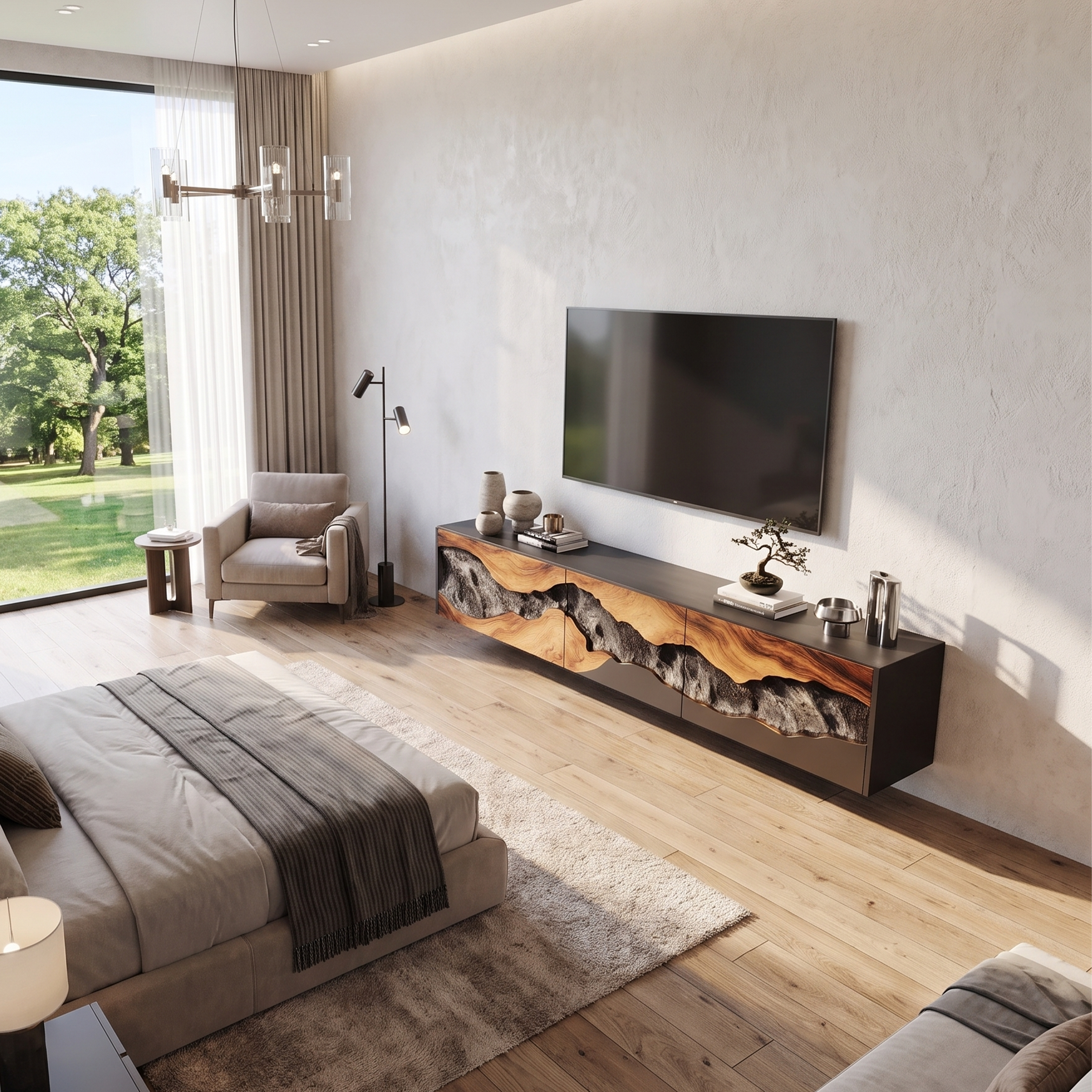 Handcrafted TV Console For Cozy Living Space SILDTTNTVC036