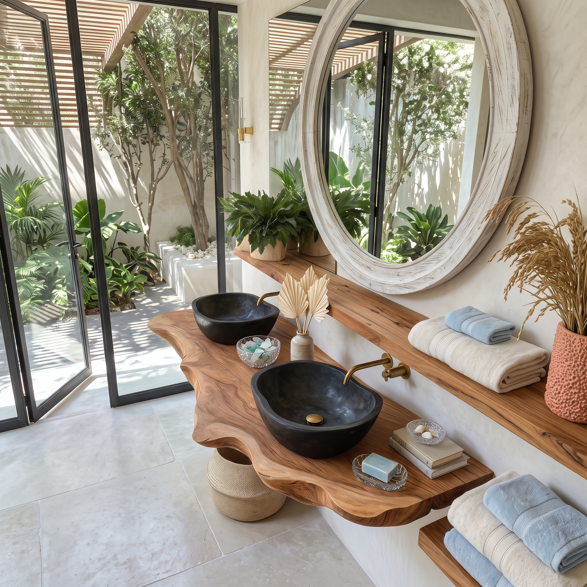 Wooden Vessel Sink Handcrafted For Bathroom Renovation SILDTTRVS013