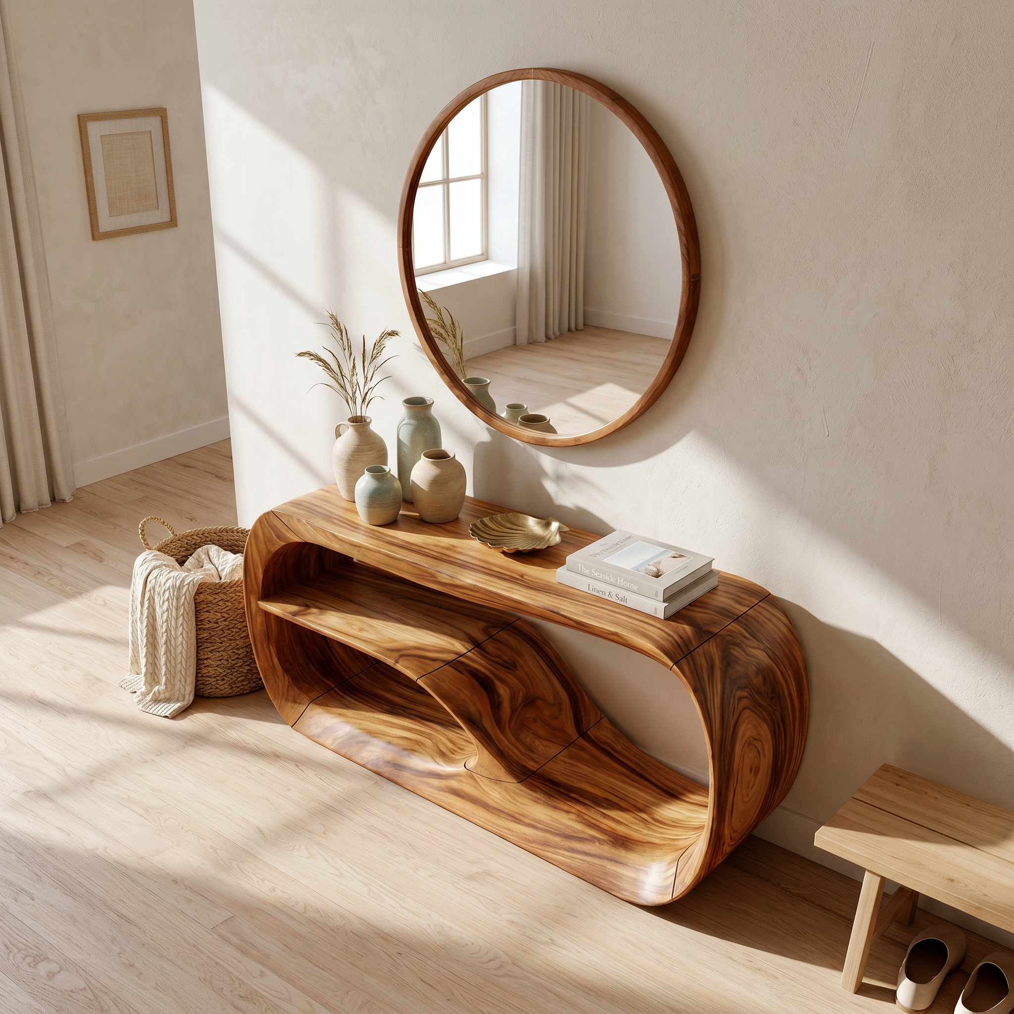 Modern Wooden Console Table For Entryway Furniture SILDTTRCS049