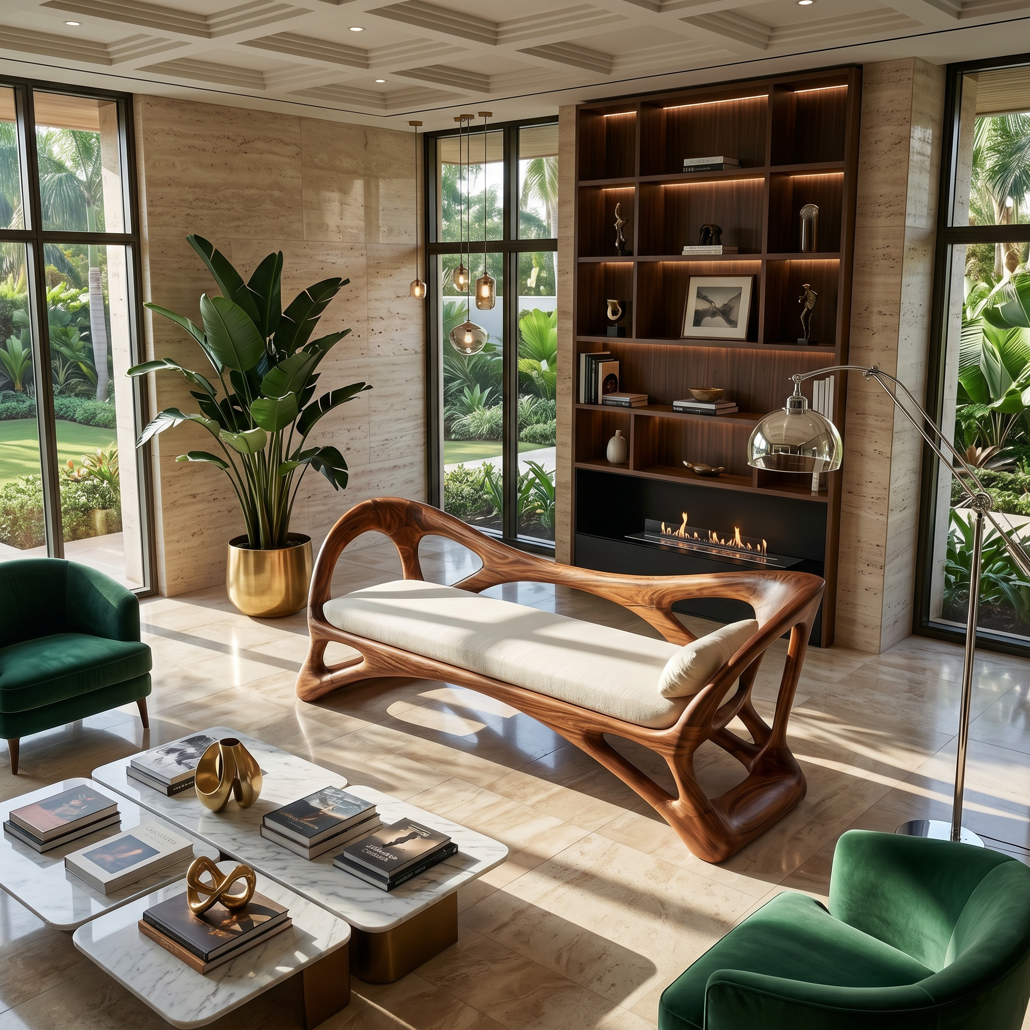 Handcrafted Wooden Bench Boutique Hotel SILDTTRBEN074