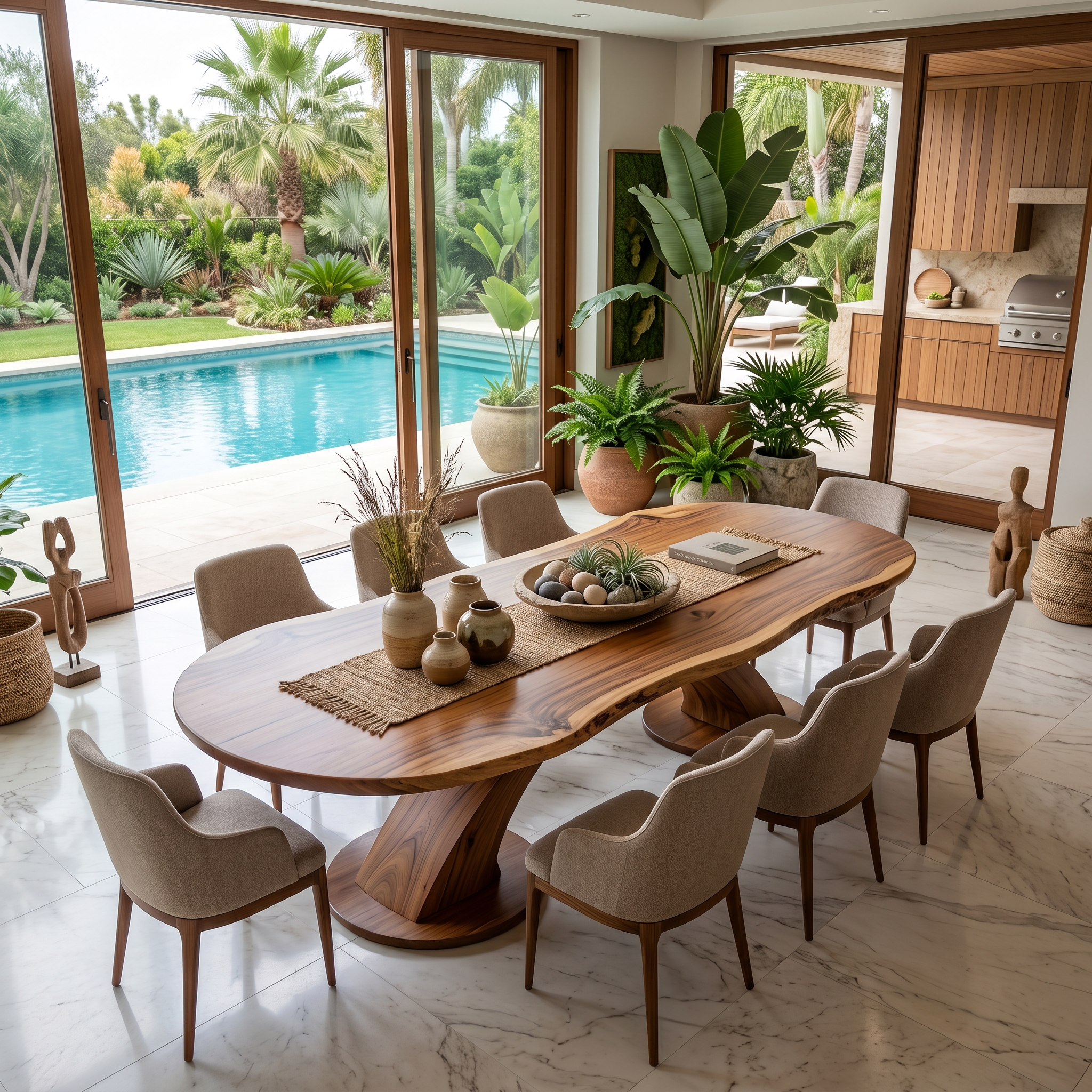Organic Statement Table For Luxury Dining Room SILDTTRDN067